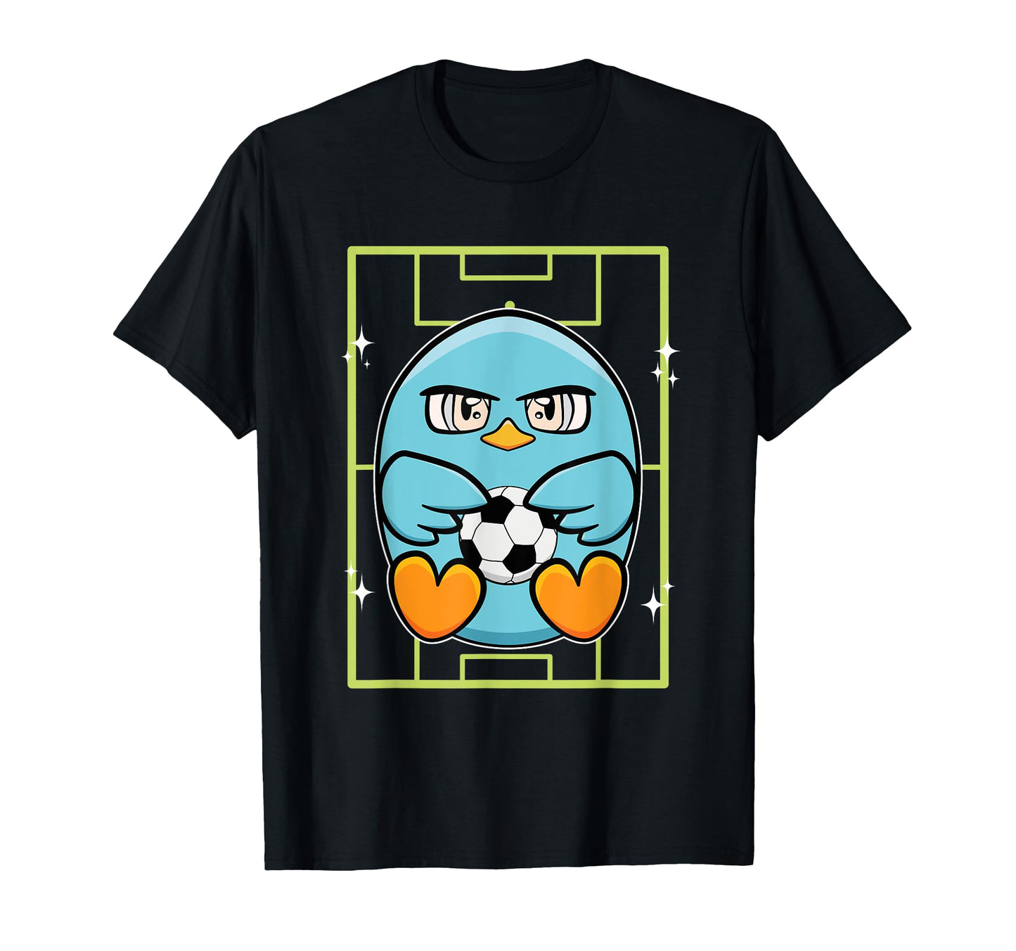 Blue Parakeet Soccer Ball Designs Hoodie - Graphic Print Unisex - T-Shirt, Sweatshirt, Hoodie
