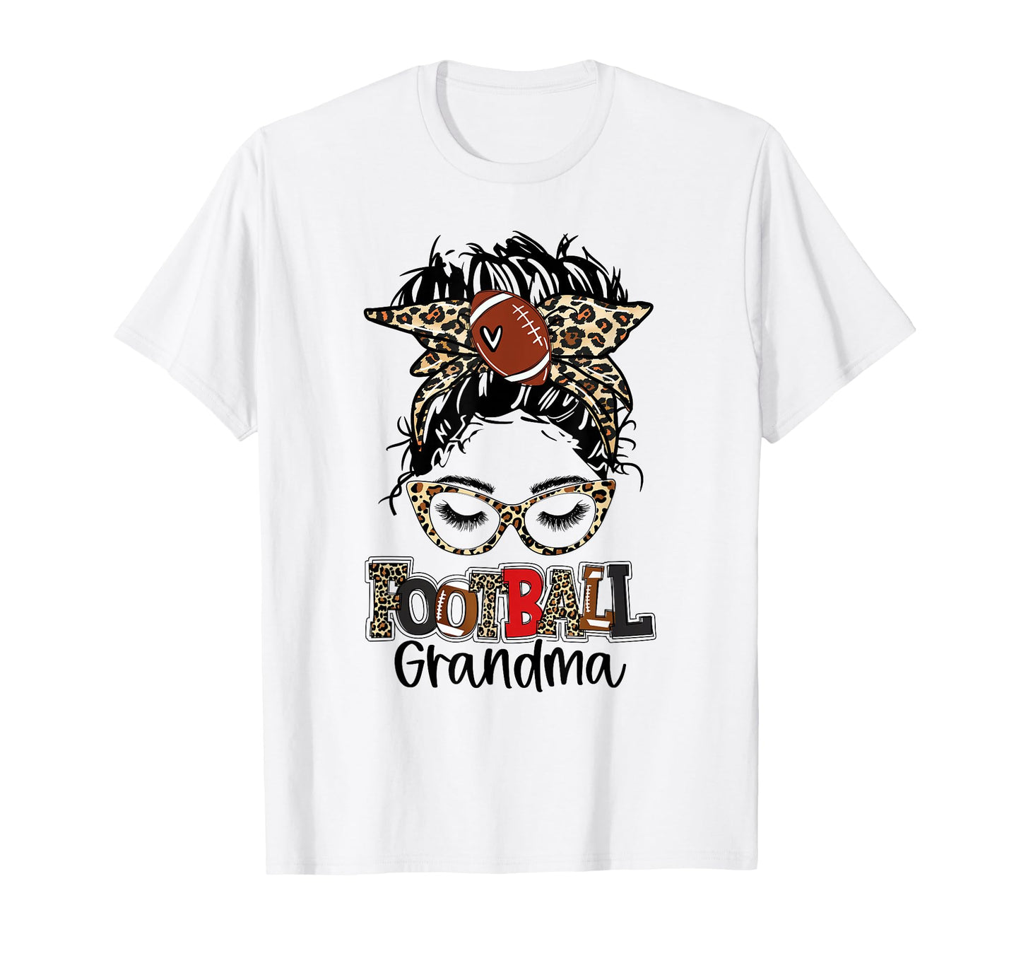 Leopard Messy Bun Grandma Life T-Shirt - Streetwear Style Men Women - T-Shirt, Sweatshirt, Hoodie
