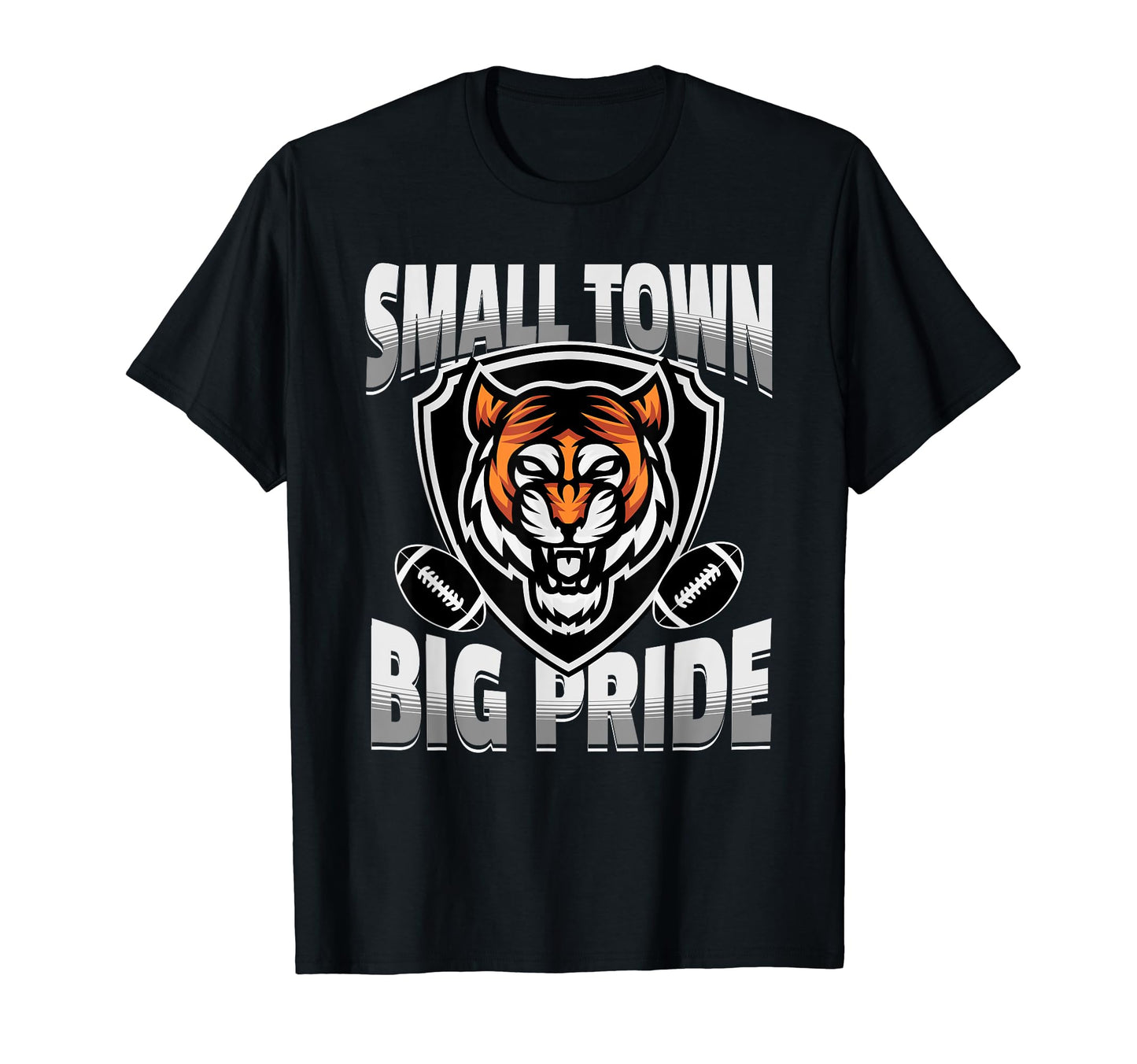 Tigers Mascot Football Small T-Shirt - Casual Everyday Wear for Adults - T-Shirt, Sweatshirt, Hoodie