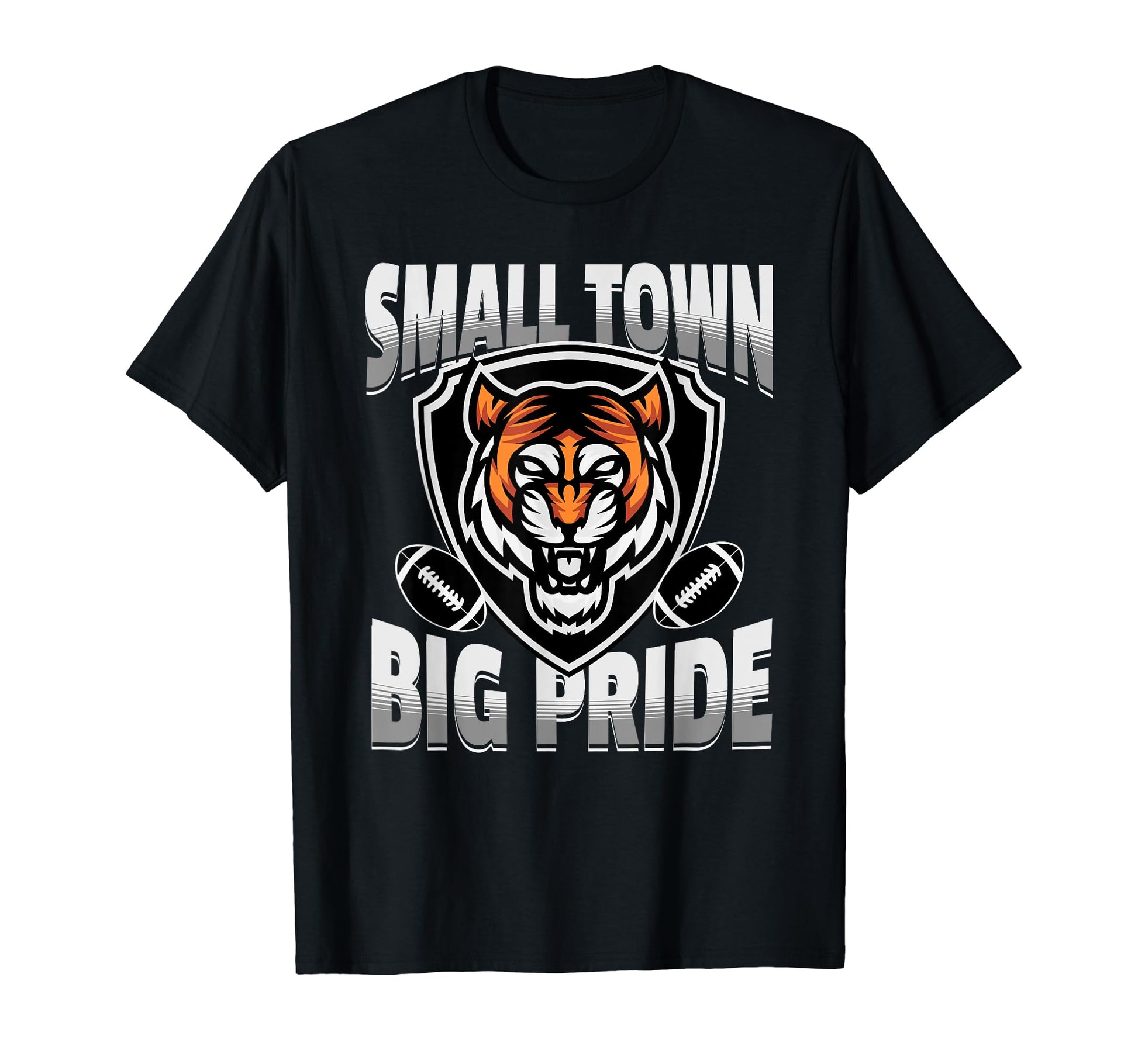 Tigers Mascot Football Small T-Shirt - Casual Everyday Wear for Adults - T-Shirt, Sweatshirt, Hoodie