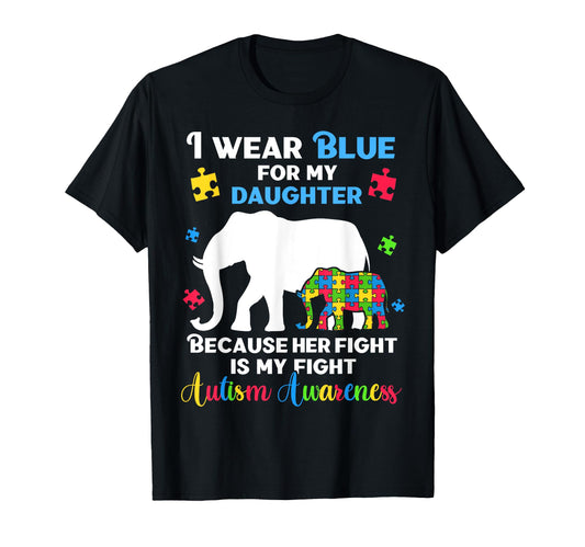 Autism Daughter Mom Dad Shirts Fun T-Shirt - Graphic Print for Adults - T-Shirt, Sweatshirt, Hoodie