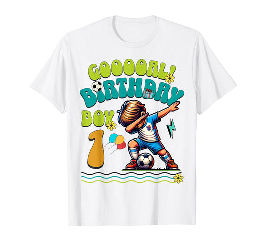1St Birthday 1 Year Soccer Football Player T-Shirt - Trendy Graphic Unisex - T-Shirt, Sweatshirt, Hoodie