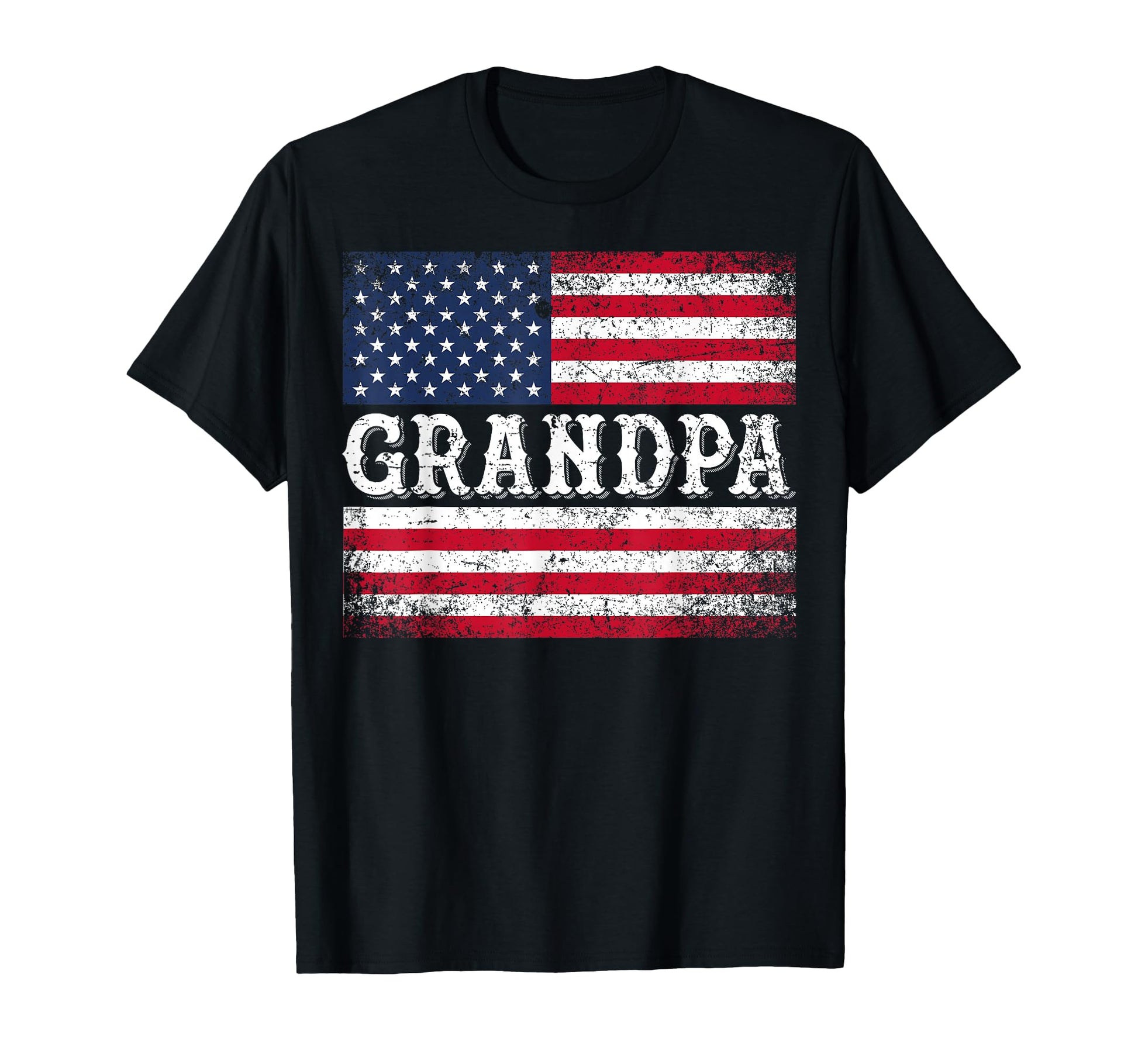Grandpa Usa Flag Patriotic 4Th July T-Shirt - Graphic Print Men Women - T-Shirt, Sweatshirt, Hoodie