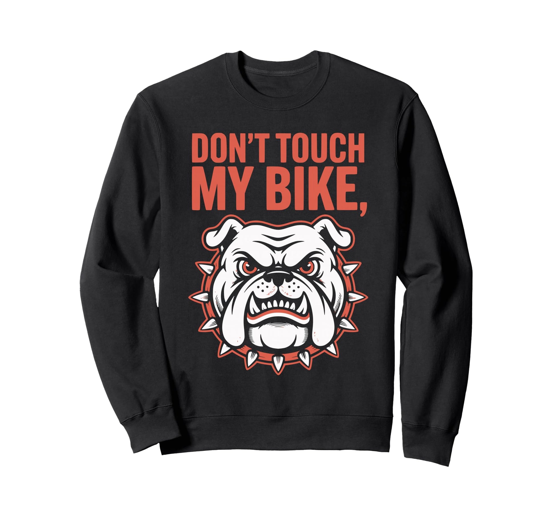 Funny Bulldog Cycling Cyclist Sweatshirt - Custom Art Print Men Women - T-Shirt, Sweatshirt, Hoodie