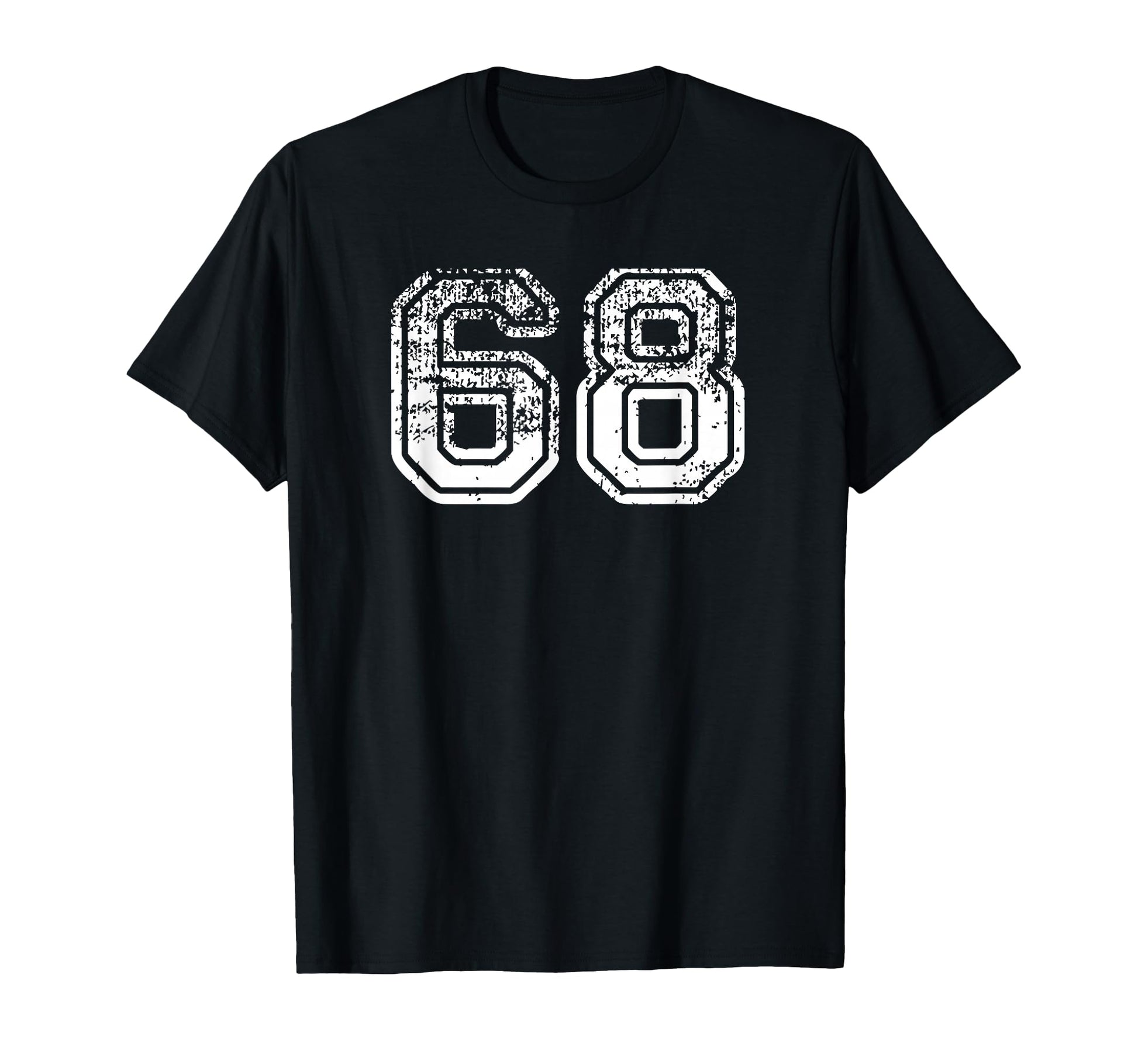 Number 68 Baseball Football Soccer T-Shirt - Unique Graphic for Adults - T-Shirt, Sweatshirt, Hoodie