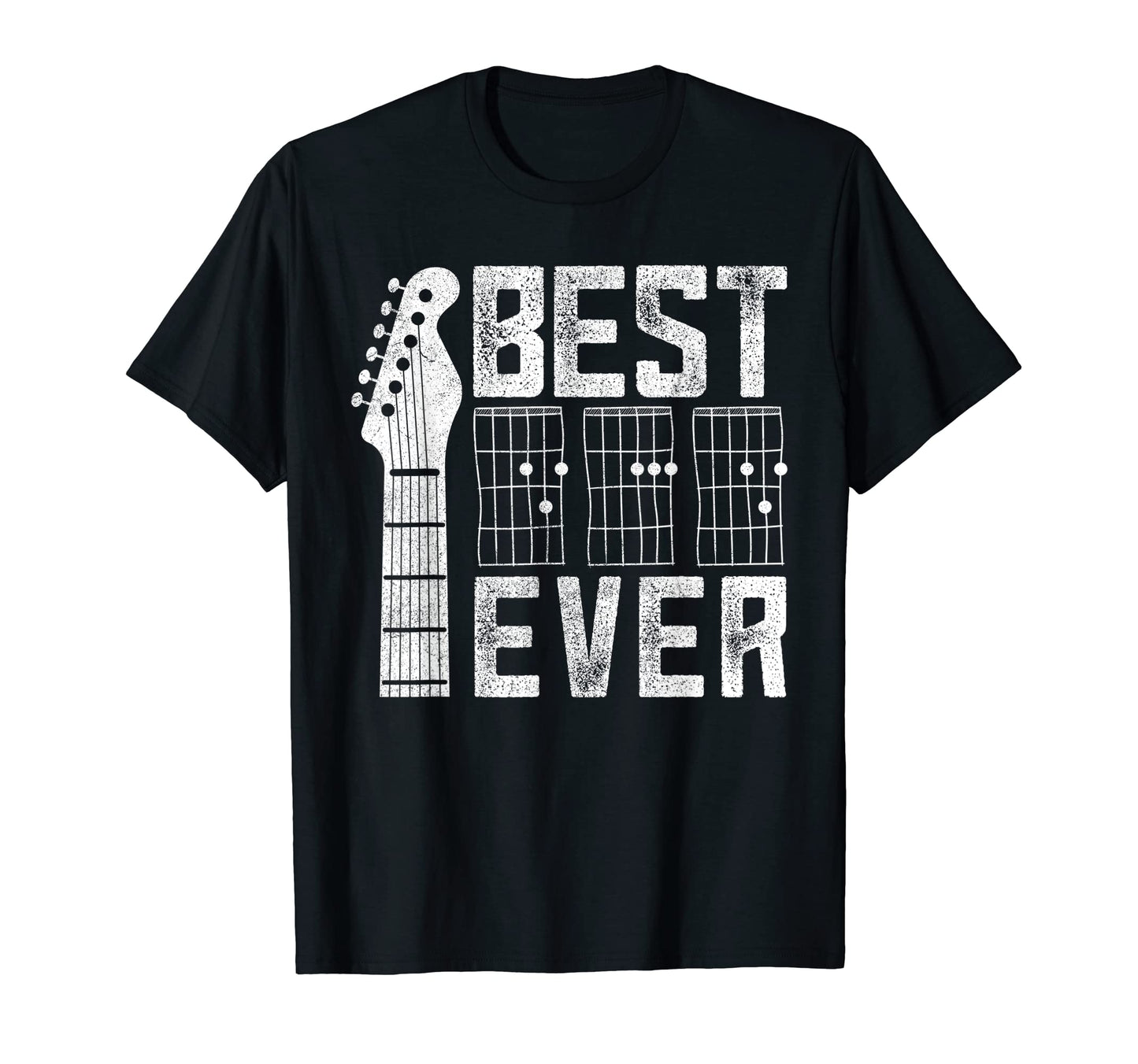 Fathers Day Music Best Dad Guitar T-Shirt - Trendy Graphic Men Women - T-Shirt, Sweatshirt, Hoodie