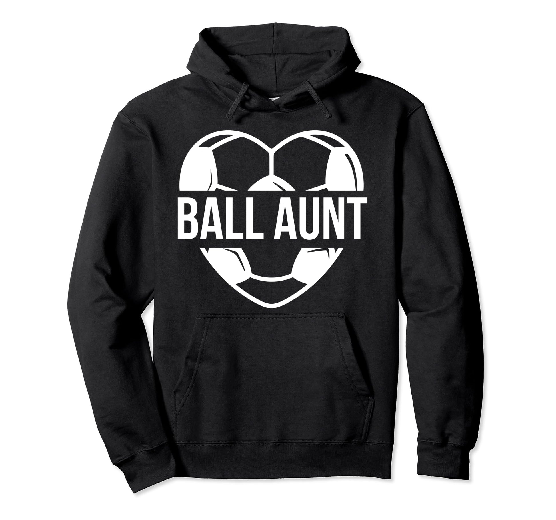 Ball Aunt Soccer Aunt Soccer Player Hoodie - Minimalist Print Men Women - T-Shirt, Sweatshirt, Hoodie