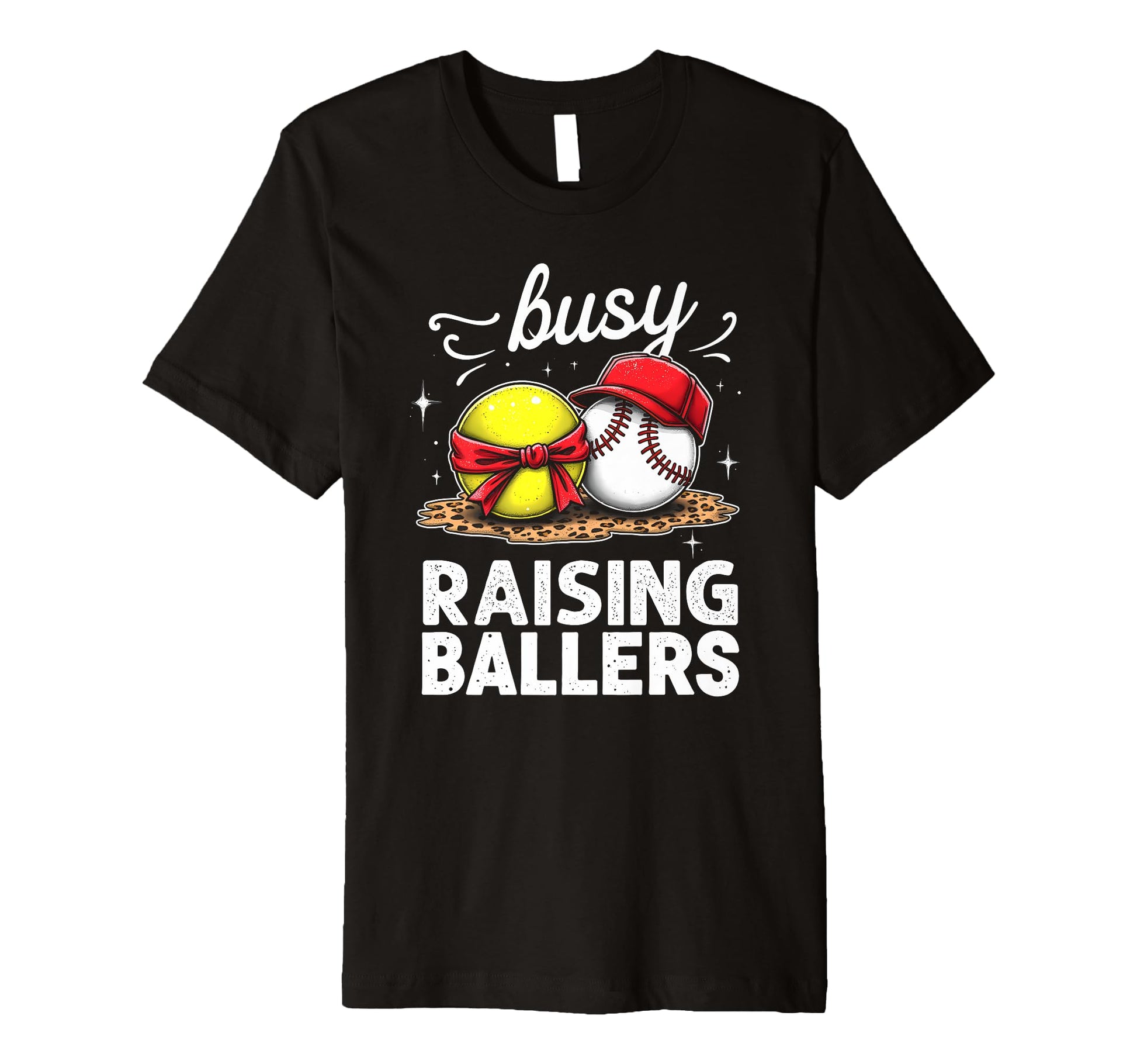Energetic Busy Raising Ballers T-Shirt - Novelty Apparel for Adults - T-Shirt, Sweatshirt, Hoodie