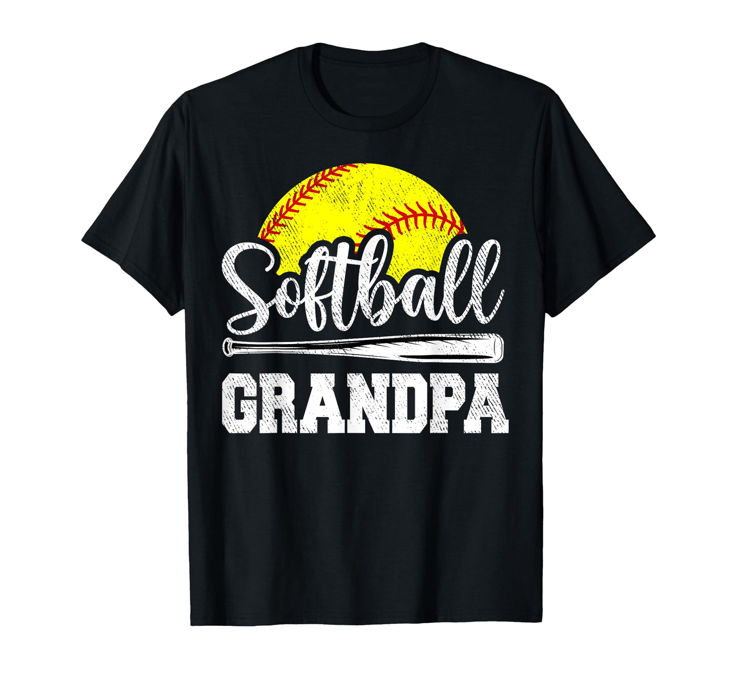 Softball Grandpa Softball Player T-Shirt - Custom Art Print for Adults - T-Shirt, Sweatshirt, Hoodie