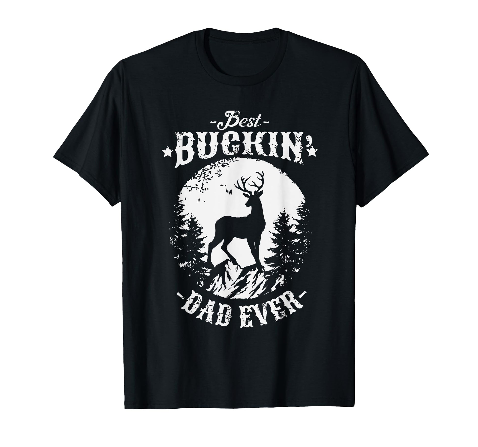 Best Buckin Dad Ever Deer Hunting T-Shirt - Minimalist Print for Adults - T-Shirt, Sweatshirt, Hoodie