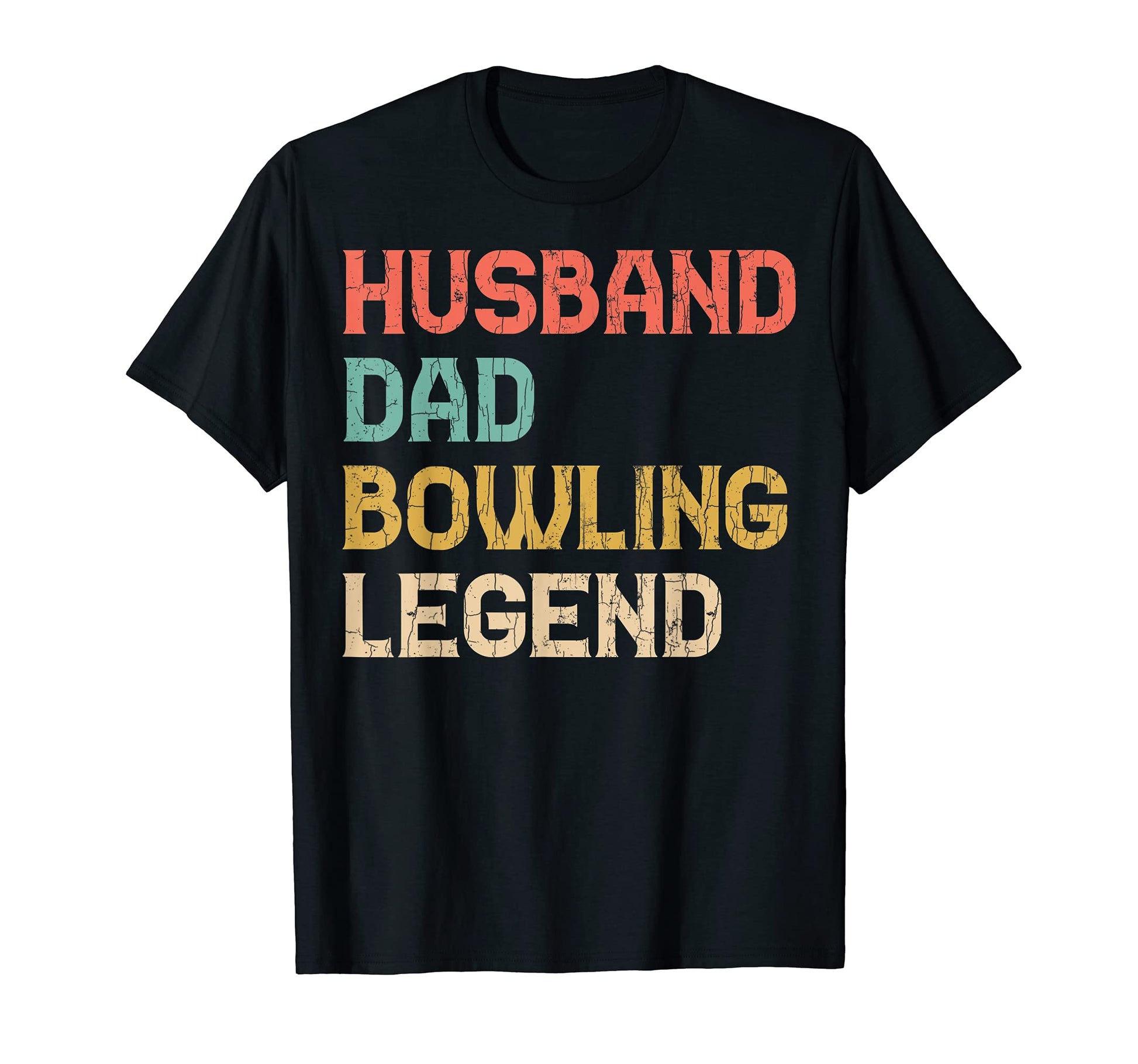Bowling Funny Husband Dad Legend T-Shirt - Minimalist Print Men Women - T-Shirt, Sweatshirt, Hoodie