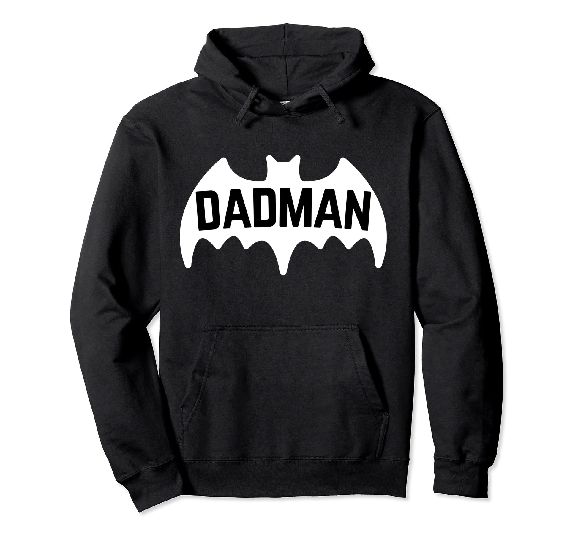 Dadman Funny Dad Birthday Bat Hero Hoodie - Graphic Print for Adults - T-Shirt, Sweatshirt, Hoodie