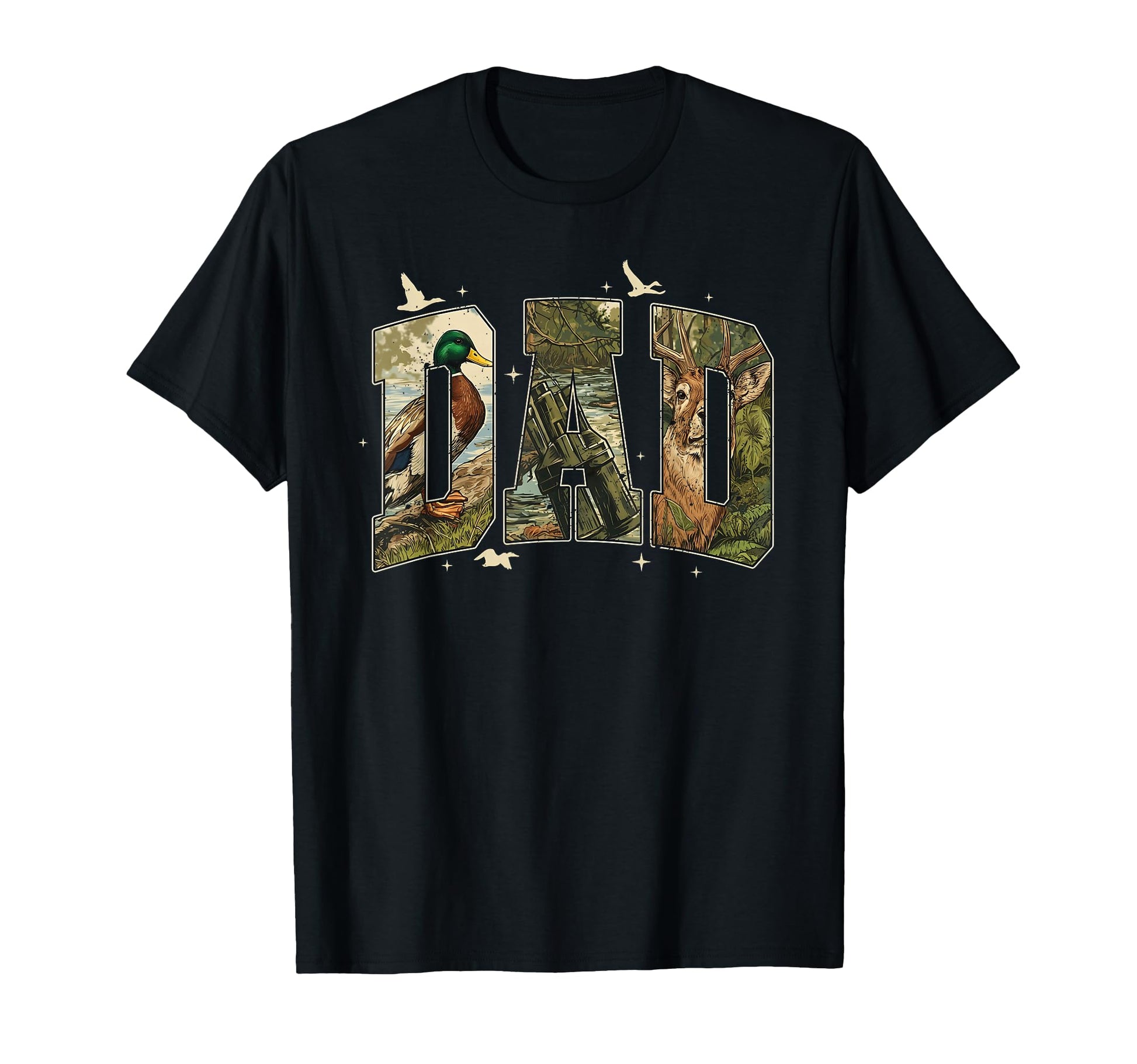 Camo Duck Hunting Dad Old Camo Dad T-Shirt - Aesthetic Graphic Men Women - T-Shirt, Sweatshirt, Hoodie