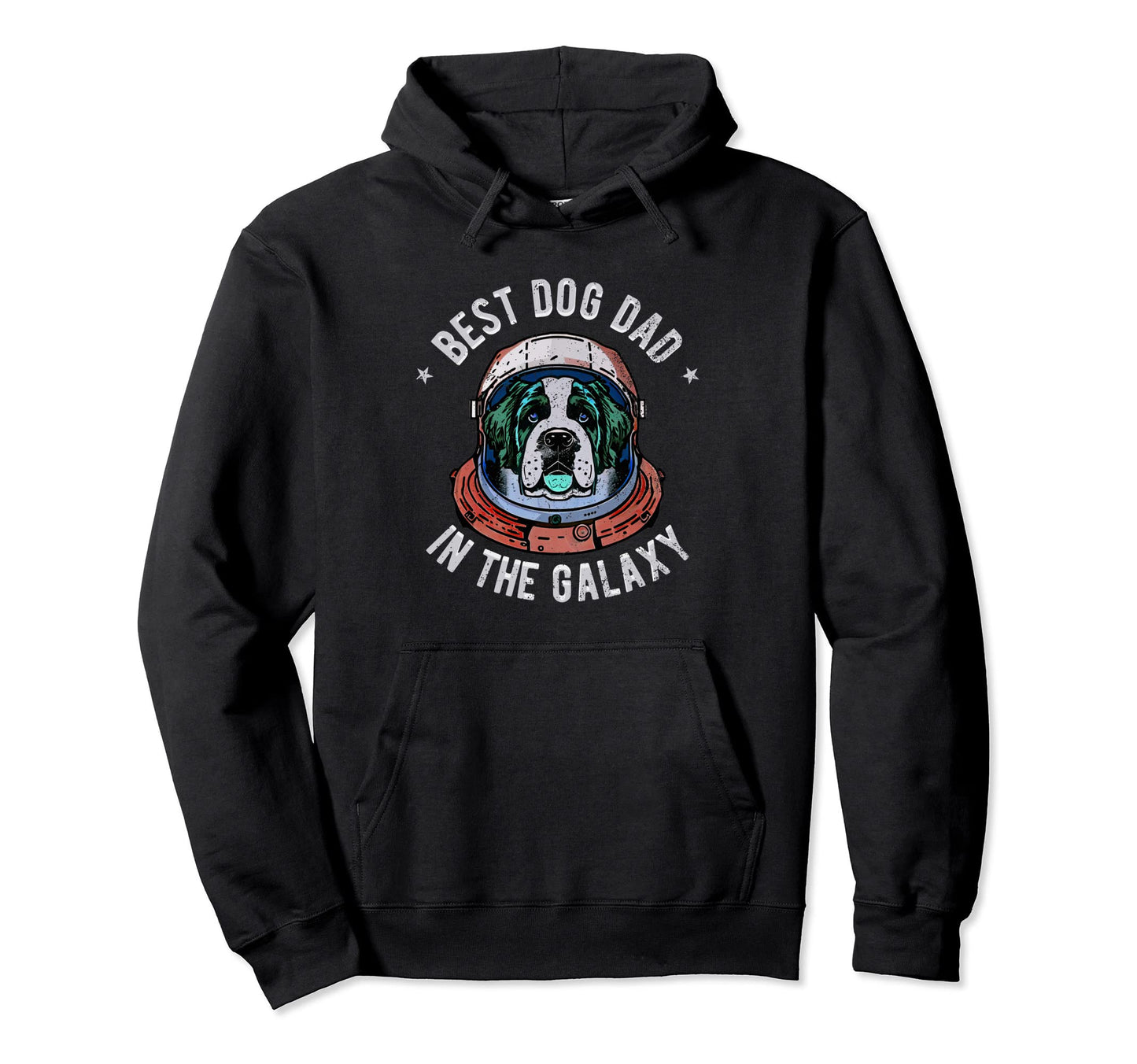 Best Saint Bernard Dog Dad Galaxy Hoodie - Fun Novelty Design for Adults - T-Shirt, Sweatshirt, Hoodie