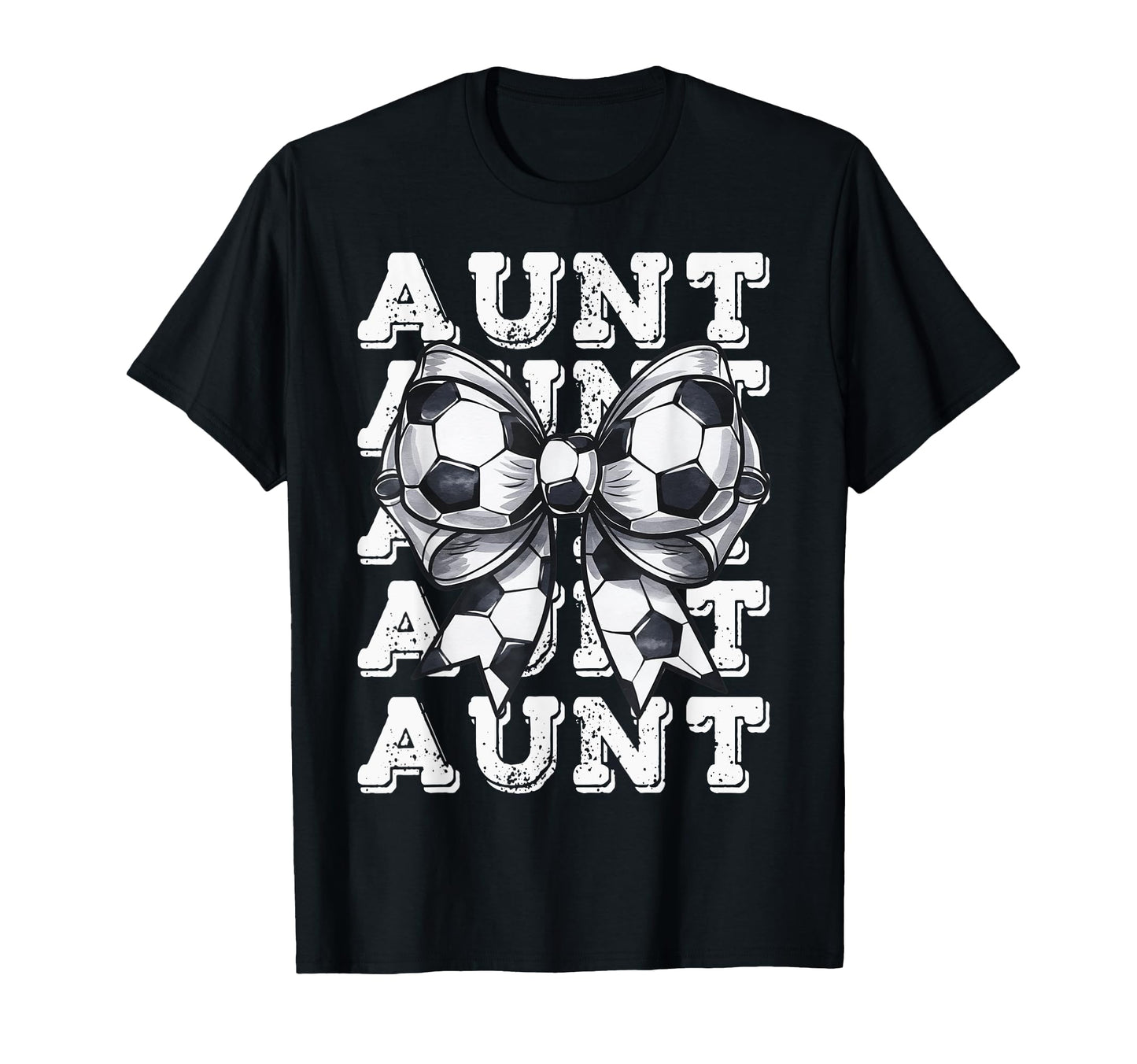 Coquette Soccer Aunt Matching Family T-Shirt - Unique Graphic for Adults - T-Shirt, Sweatshirt, Hoodie