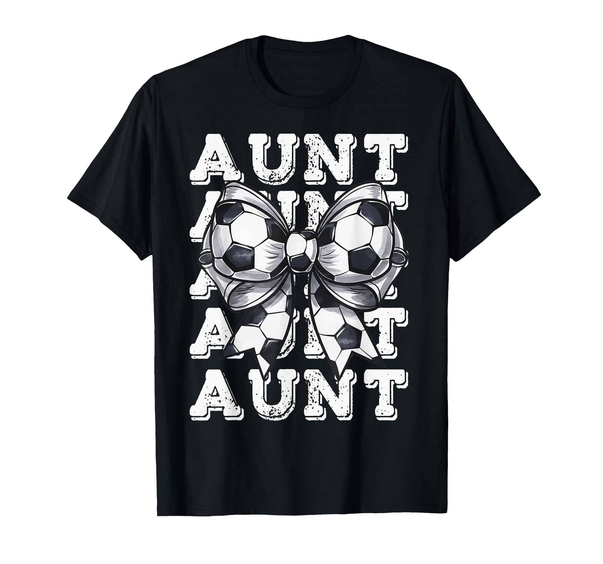Coquette Soccer Aunt Matching Family T-Shirt - Unique Graphic for Adults - T-Shirt, Sweatshirt, Hoodie