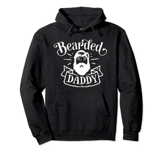 Bearded Daddy Fathers Day Gift Beard Dad Hoodie - Graphic Print for Adults - T-Shirt, Sweatshirt, Hoodie