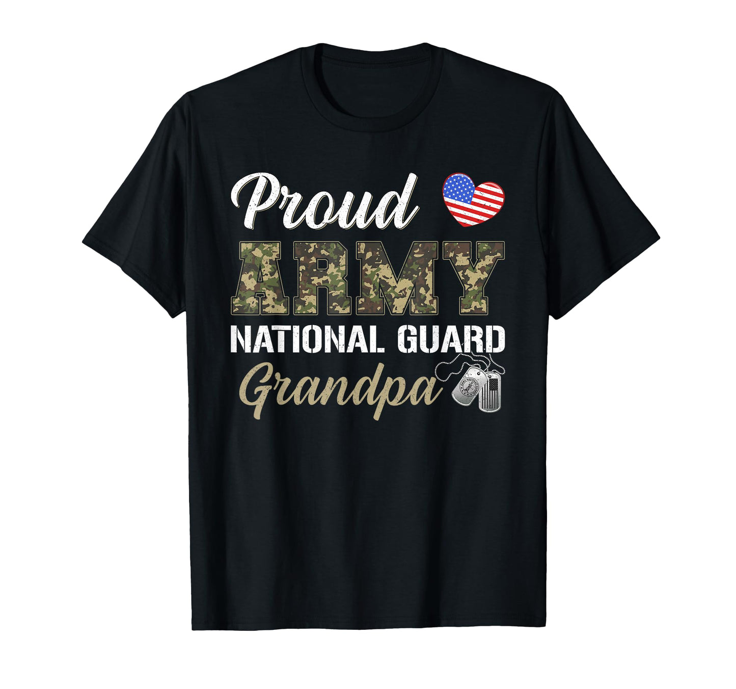 Proud Army National Guard Grandpa T-Shirt - Aesthetic Graphic Men Women - T-Shirt, Sweatshirt, Hoodie