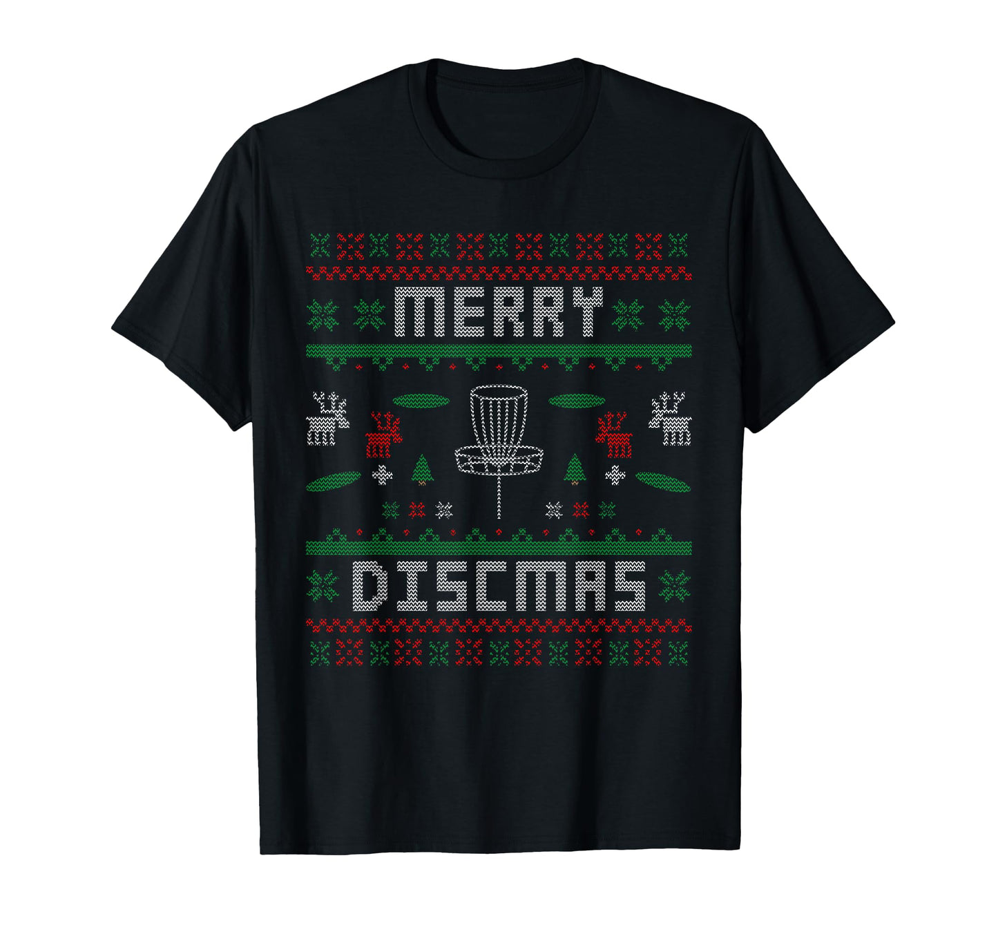 Merry Discmas Disc Golf Ugly Dad T-Shirt - Streetwear Style for Adults - T-Shirt, Sweatshirt, Hoodie