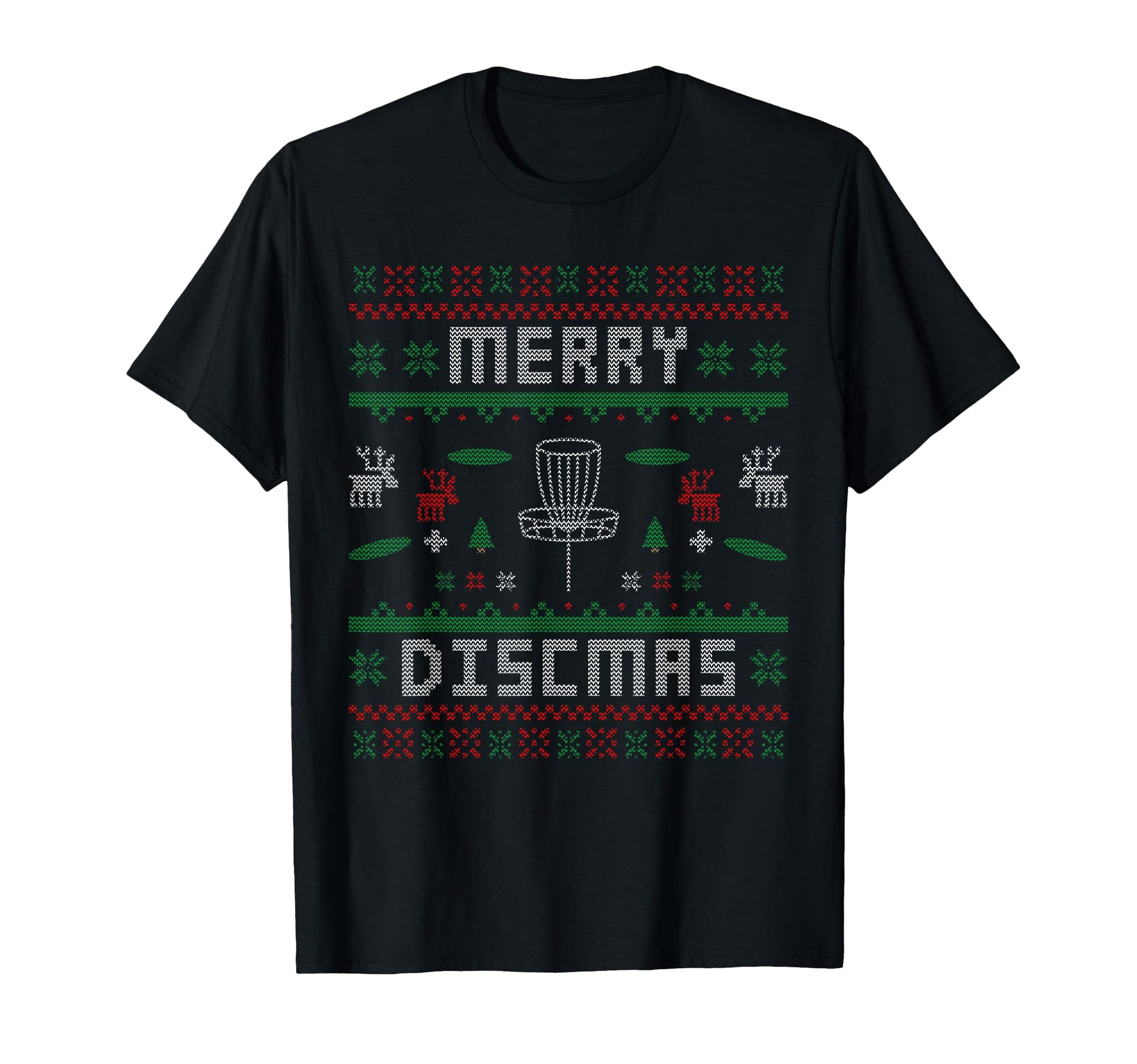 Merry Discmas Disc Golf Ugly Dad T-Shirt - Streetwear Style for Adults - T-Shirt, Sweatshirt, Hoodie