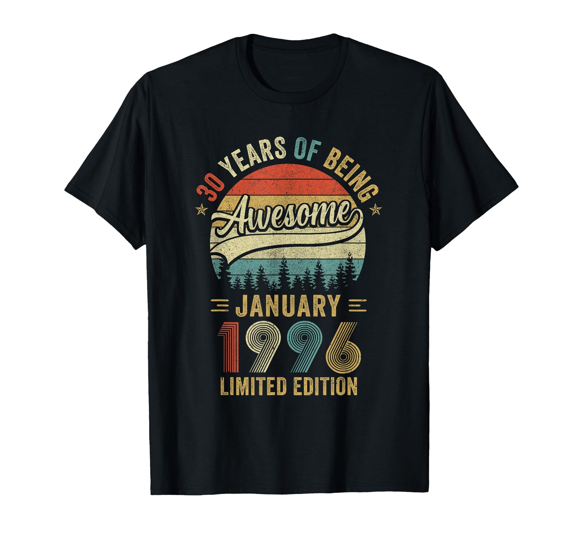 January 1996 Old 30Th Birthday T-Shirt - Fun Novelty Design for Adults - T-Shirt, Sweatshirt, Hoodie