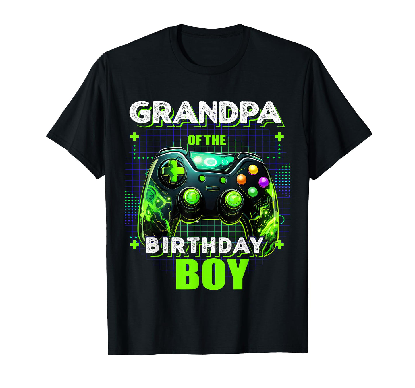 Grandpa Birthday Matching Video Gamer T-Shirt - Trendy Graphic Men Women - T-Shirt, Sweatshirt, Hoodie