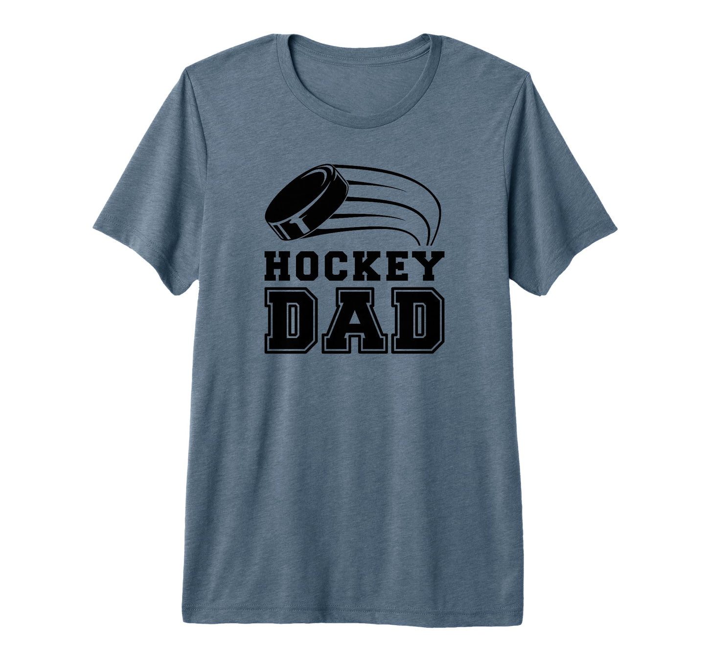Hockey Dad Funny Hockey Tri Blend T-Shirt - Unique Graphic Unisex - T-Shirt, Sweatshirt, Hoodie