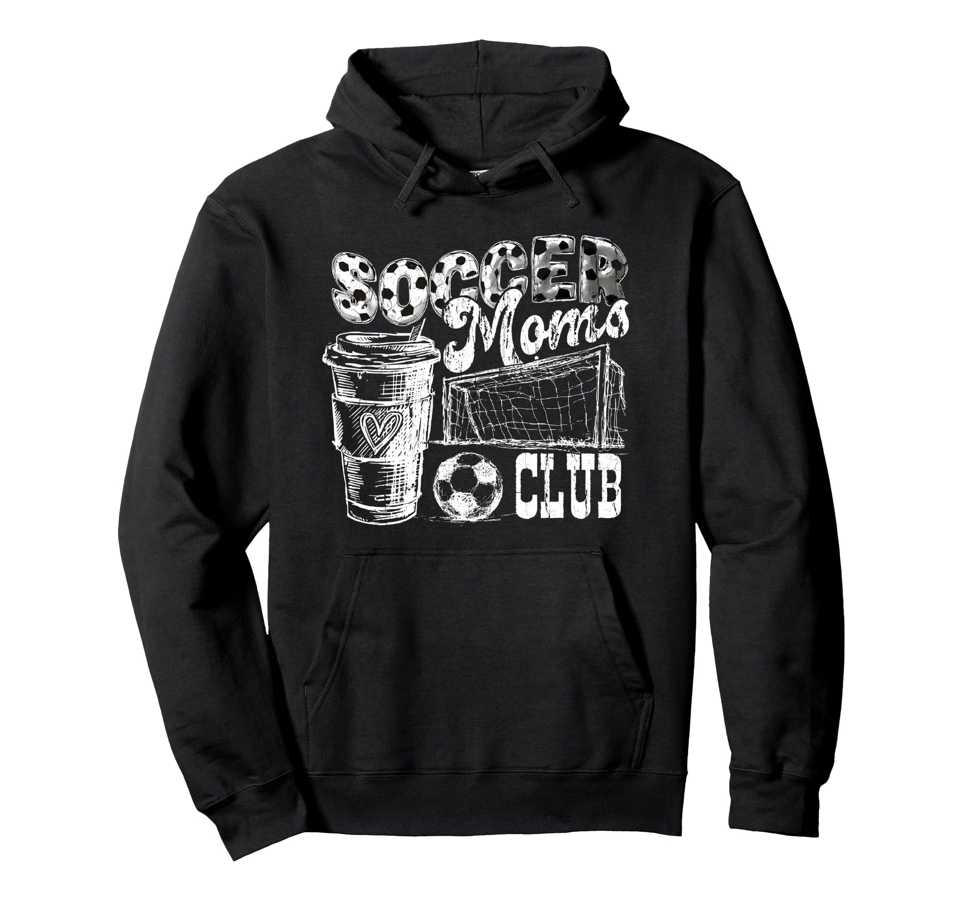 Soccer Moms Club Livin That Soccer Mom Life Hoodie - Unique Graphic Unisex - T-Shirt, Sweatshirt, Hoodie