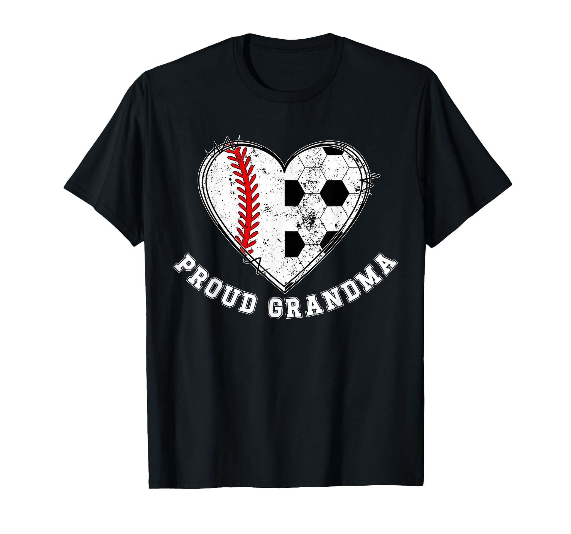 Proud Soccer Baseball Grandma Baseball T-Shirt - Graphic Print Men Women - T-Shirt, Sweatshirt, Hoodie
