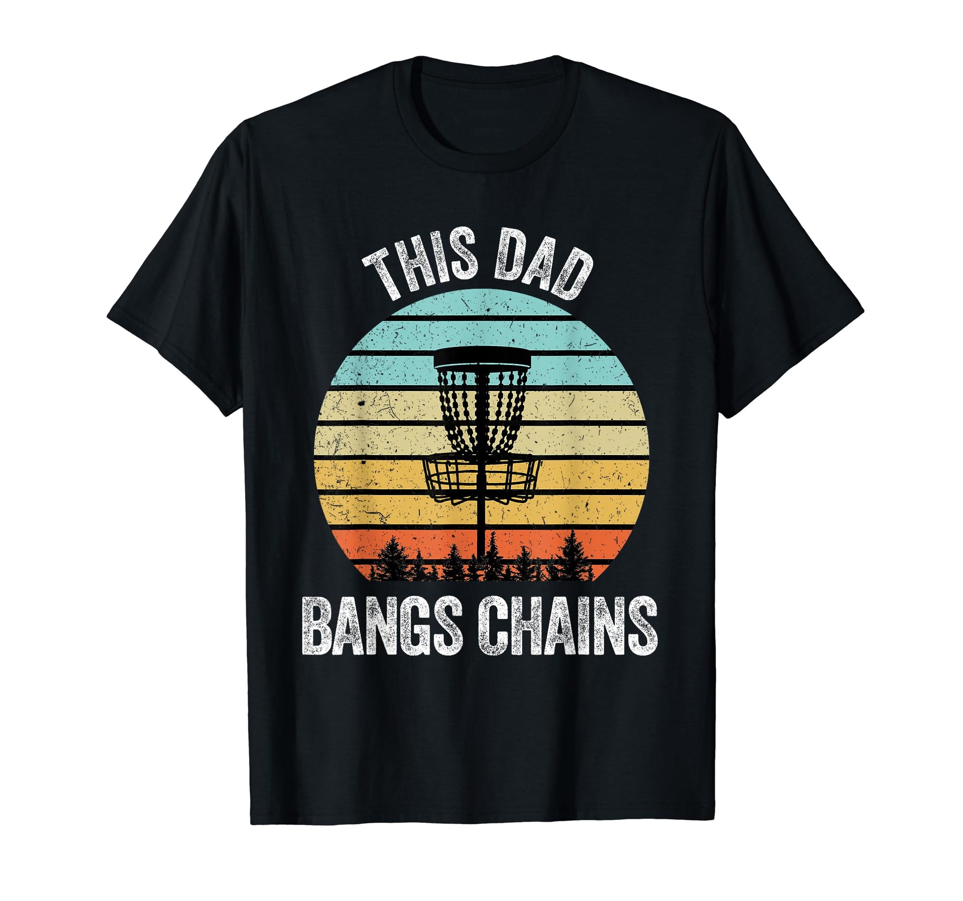 Disc Golf Funny Dad Bangs Chains Disc T-Shirt - Aesthetic Graphic Unisex - T-Shirt, Sweatshirt, Hoodie