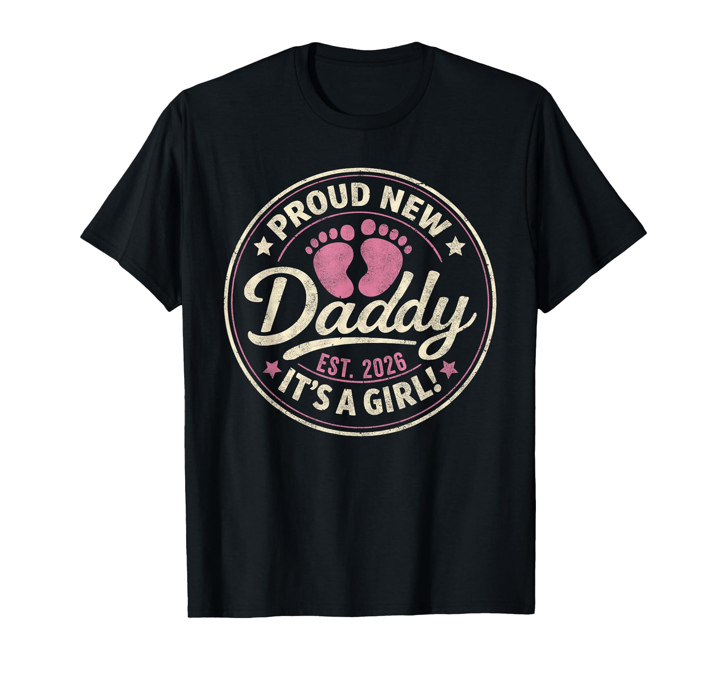 Proud New Dad Its Est 2026 First Time T-Shirt - Minimalist Print Unisex - T-Shirt, Sweatshirt, Hoodie