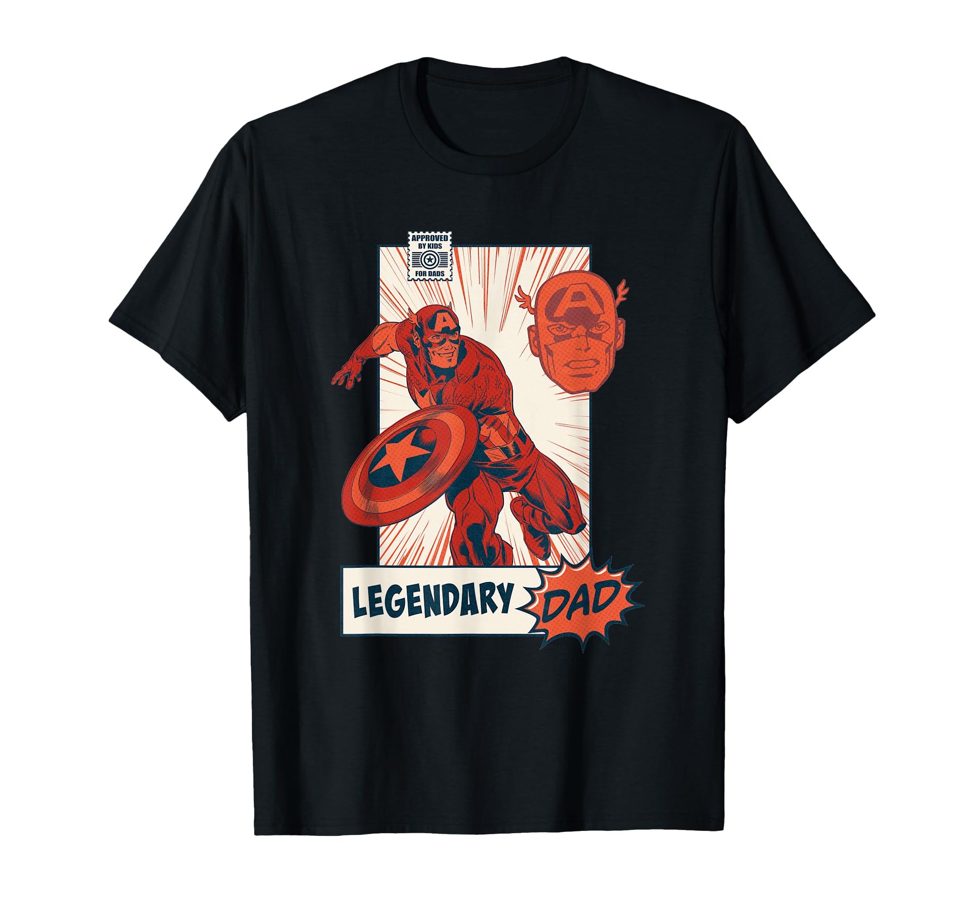 Marvel Avengers Captain America Legendary T-Shirt - Novelty Apparel Unisex - T-Shirt, Sweatshirt, Hoodie