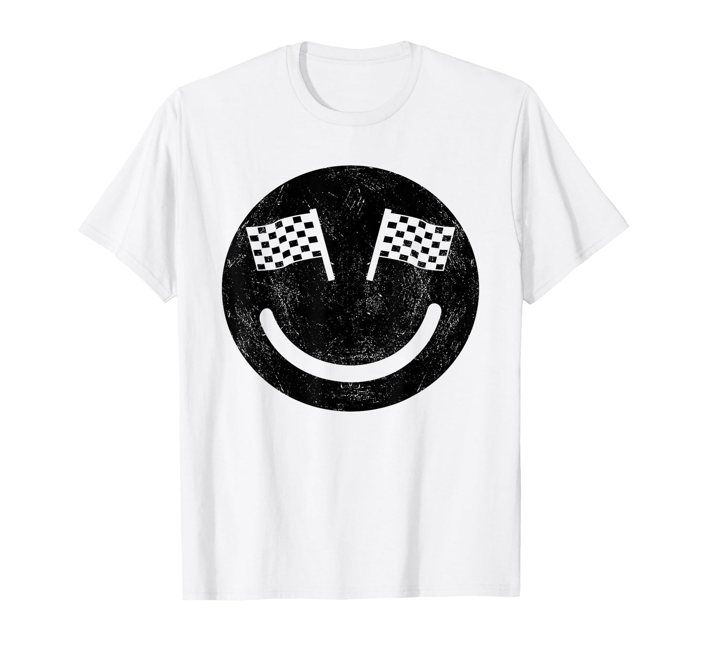 Racing Smile Race Car Parties T-Shirt - Graphic Print Men Women - T-Shirt, Sweatshirt, Hoodie