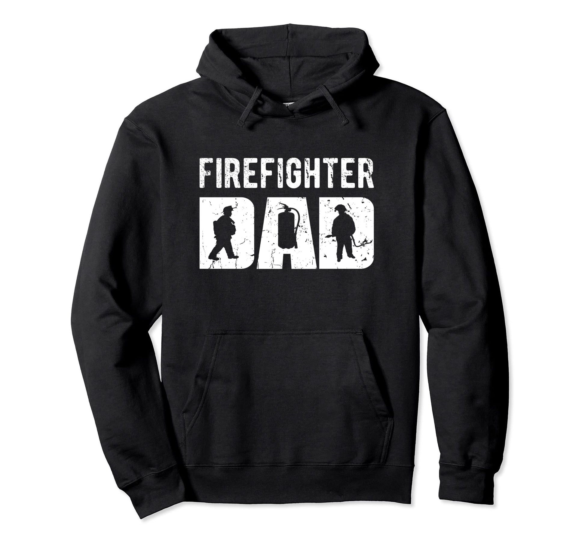 Firefighter Dad Fireman Gift Hoodie - Streetwear Style Men Women - T-Shirt, Sweatshirt, Hoodie