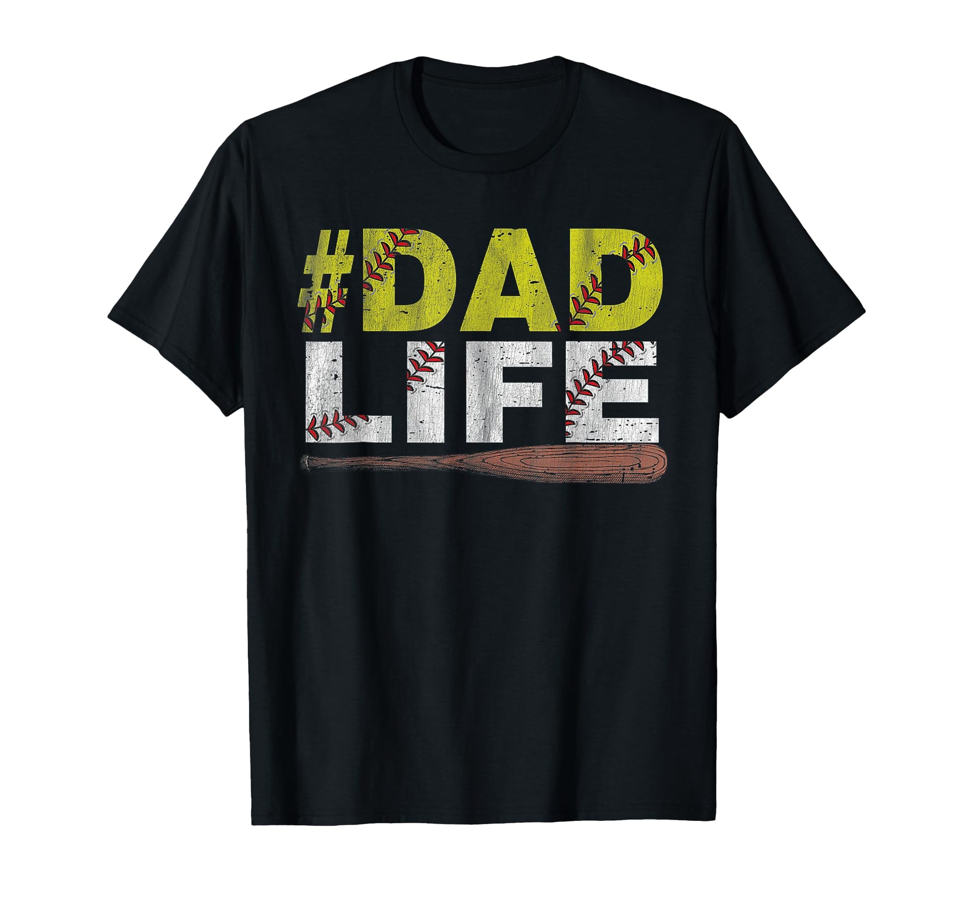 Funny Dad Life Softball Baseball T-Shirt - Fun Novelty Design for Adults - T-Shirt, Sweatshirt, Hoodie