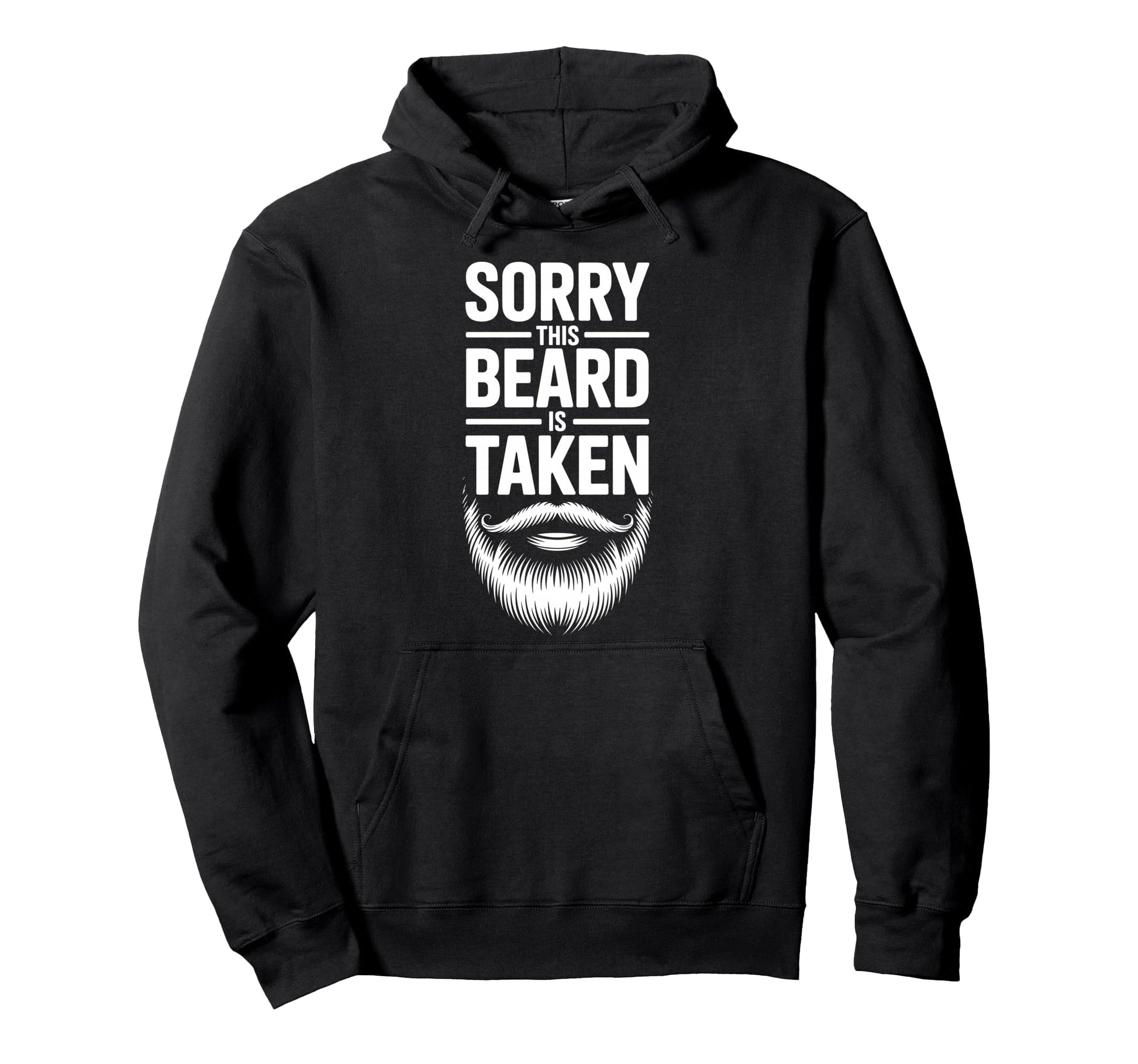 Bearded Beard Mustache Beard Lover Hoodie - Trendy Graphic for Adults - T-Shirt, Sweatshirt, Hoodie