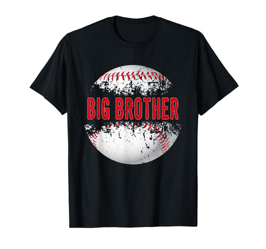 Baseball Softball Lover Ball Big Brother T-Shirt - Graphic Print Unisex - T-Shirt, Sweatshirt, Hoodie