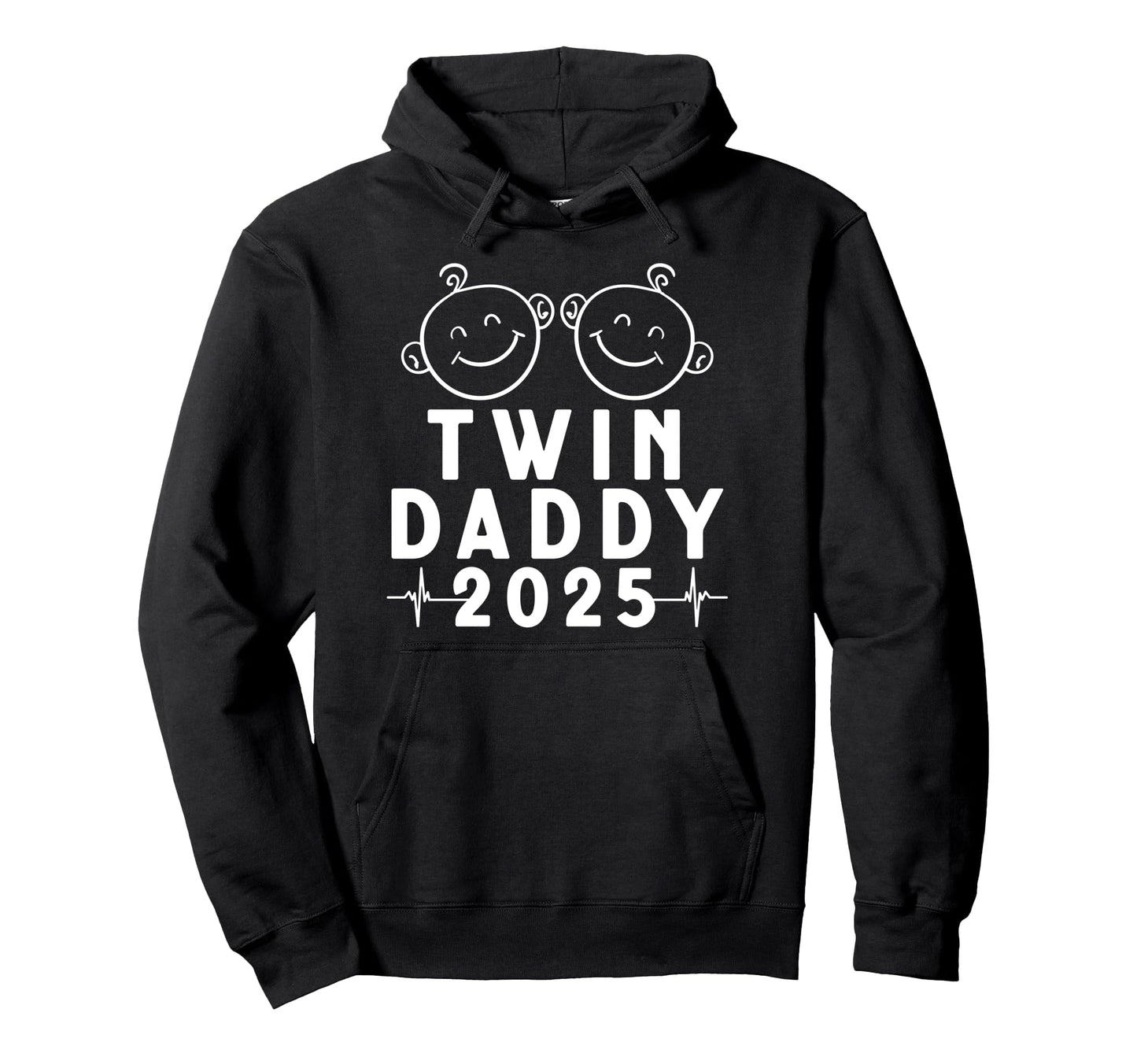 Twin Daddy Est 2025 Fathers Day Joy Hoodie - Aesthetic Graphic for Adults - T-Shirt, Sweatshirt, Hoodie