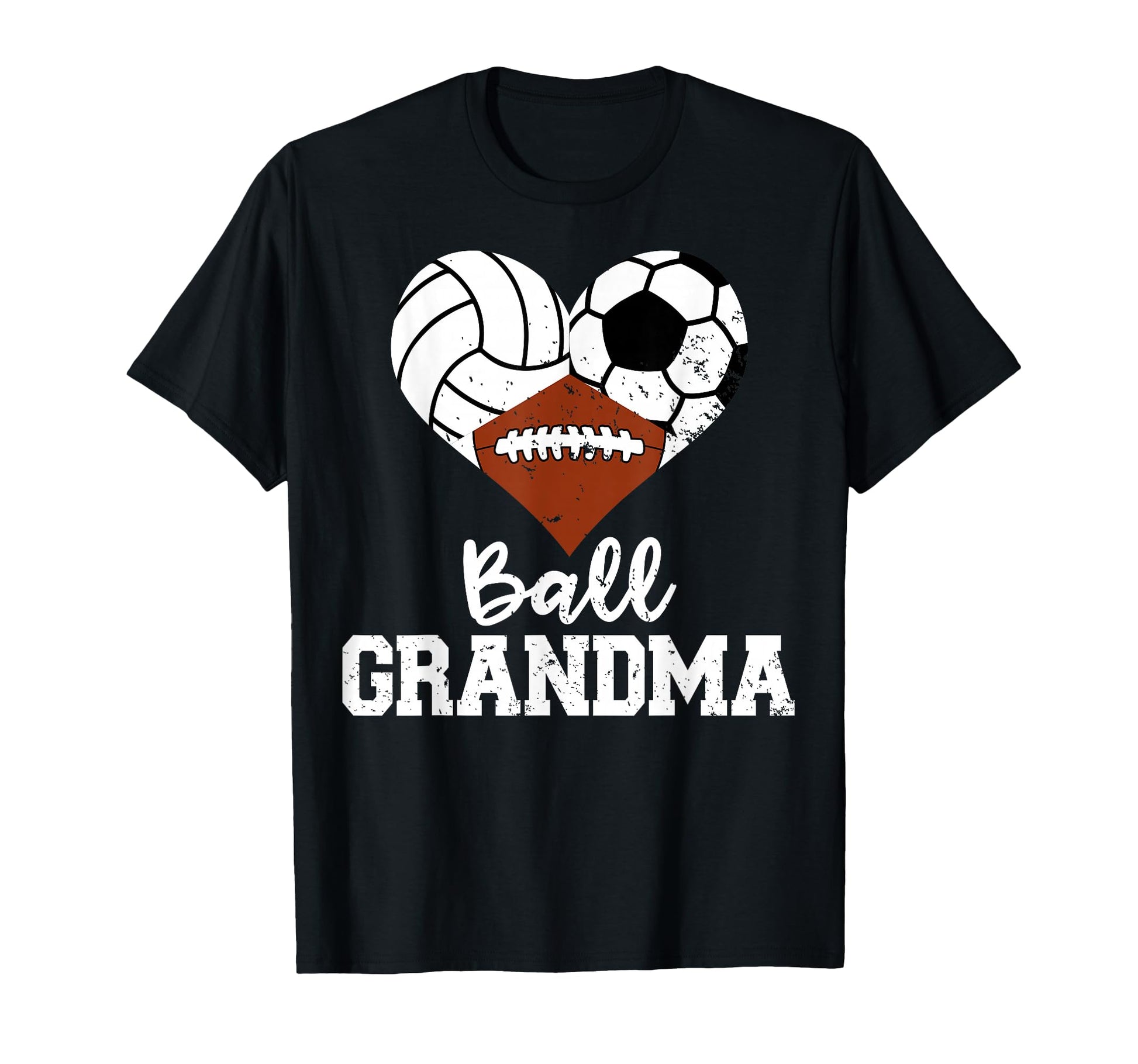 Ball Grandma Funny Volleyball Soccer T-Shirt - Unique Graphic Men Women - T-Shirt, Sweatshirt, Hoodie