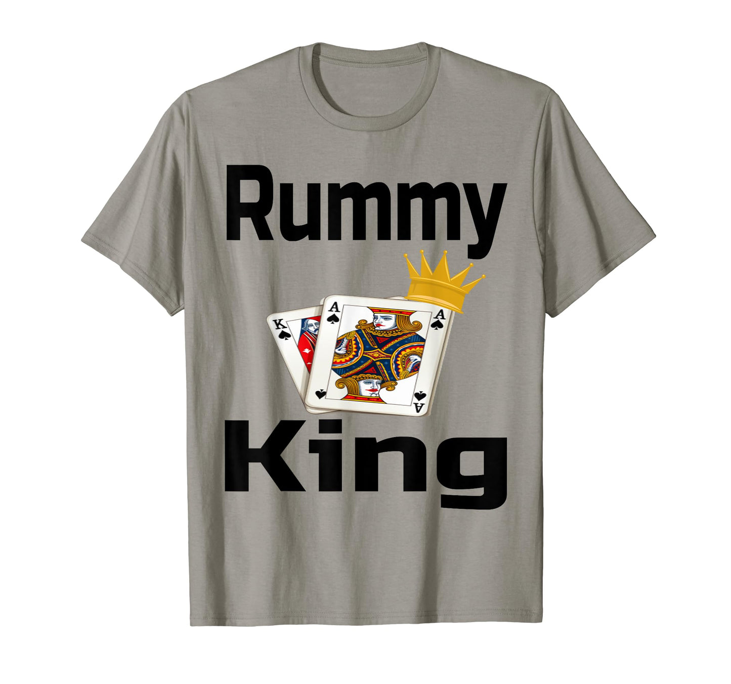 Rummy King Card Game Dad Grandpa Game T-Shirt - Custom Art Print Unisex - T-Shirt, Sweatshirt, Hoodie