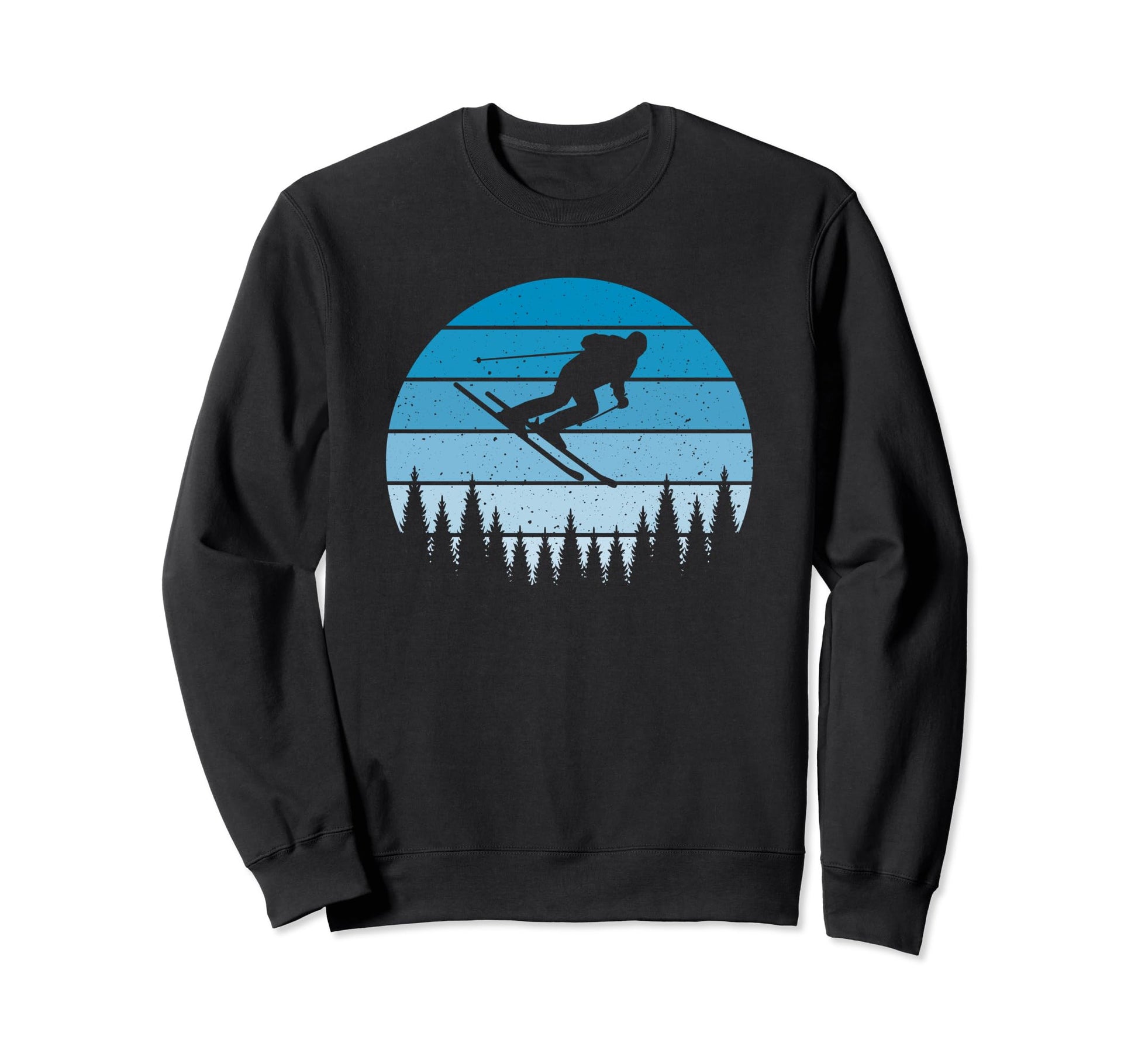 Ski Sunset Skier Skiing Dad Ski Sweatshirt - Fun Novelty Design Unisex - T-Shirt, Sweatshirt, Hoodie
