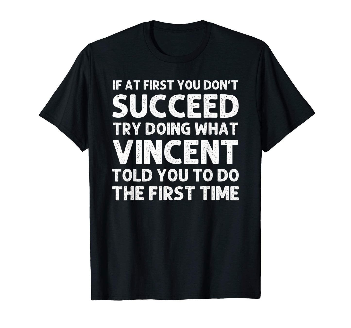 Vincent Gift Name Personalized T-Shirt - Minimalist Print for Adults - T-Shirt, Sweatshirt, Hoodie