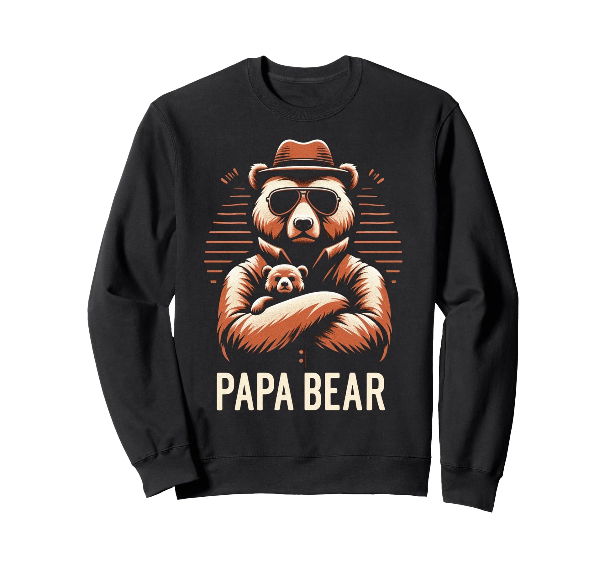 Papa Bear Funny Bears Animal Lover Sweatshirt - Graphic Print for Adults - T-Shirt, Sweatshirt, Hoodie