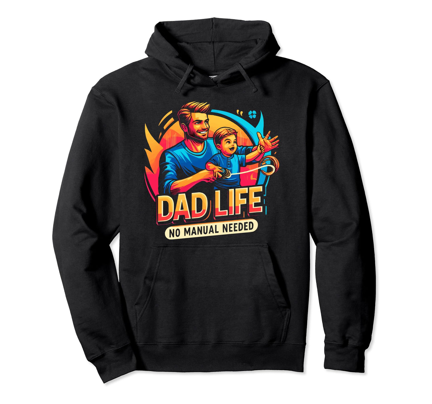Single Dad Parenting Single Parent Hoodie - Trendy Graphic for Adults - T-Shirt, Sweatshirt, Hoodie