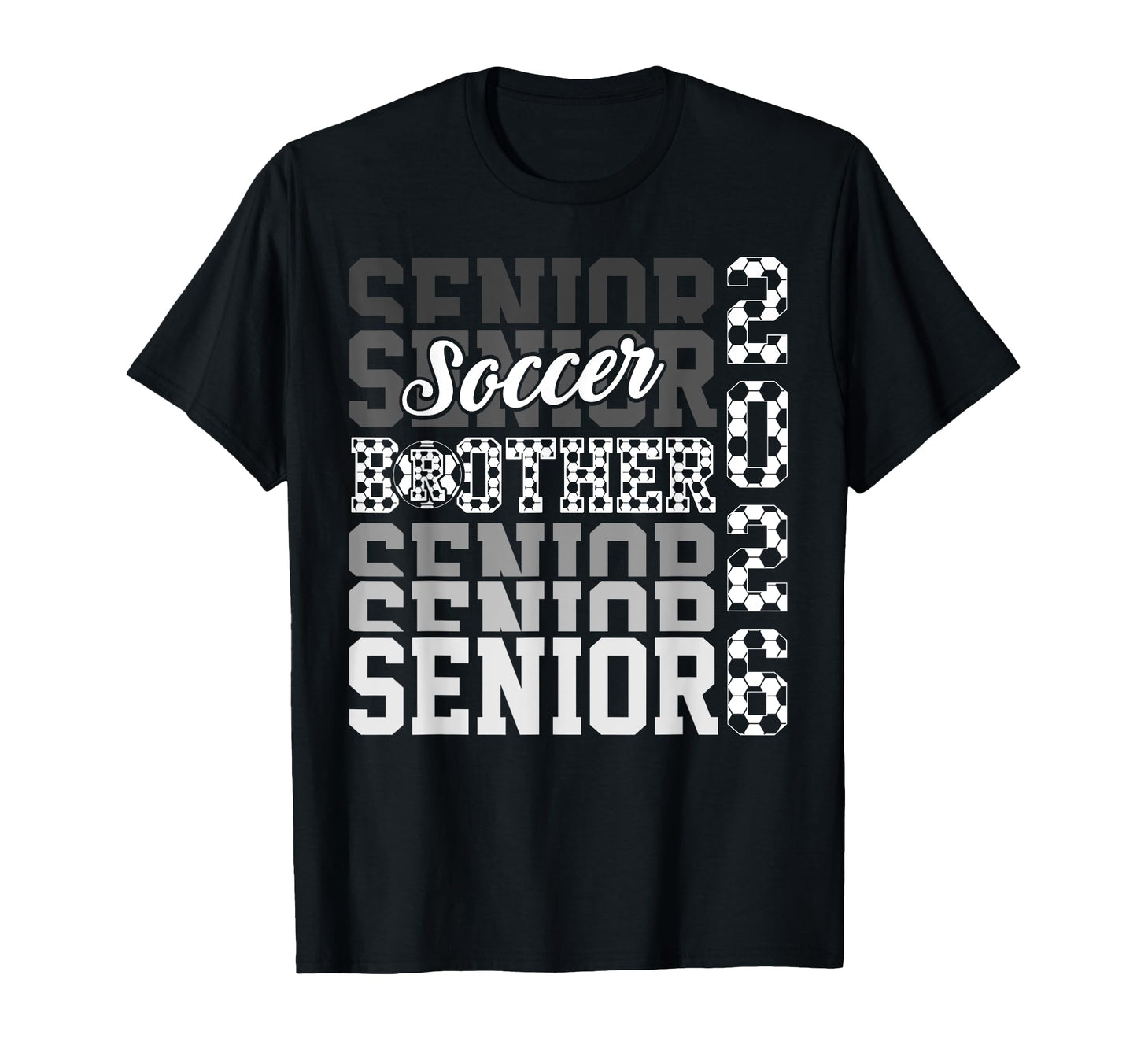 2026 Soccer Senior Brother Graduation T-Shirt - Unique Graphic Unisex - T-Shirt, Sweatshirt, Hoodie