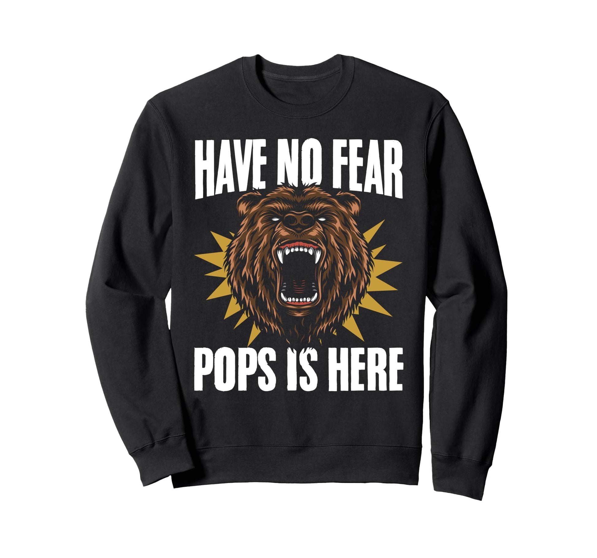 Fathers Day Grandparents Day Bear Face Sweatshirt - Novelty Apparel Unisex - T-Shirt, Sweatshirt, Hoodie