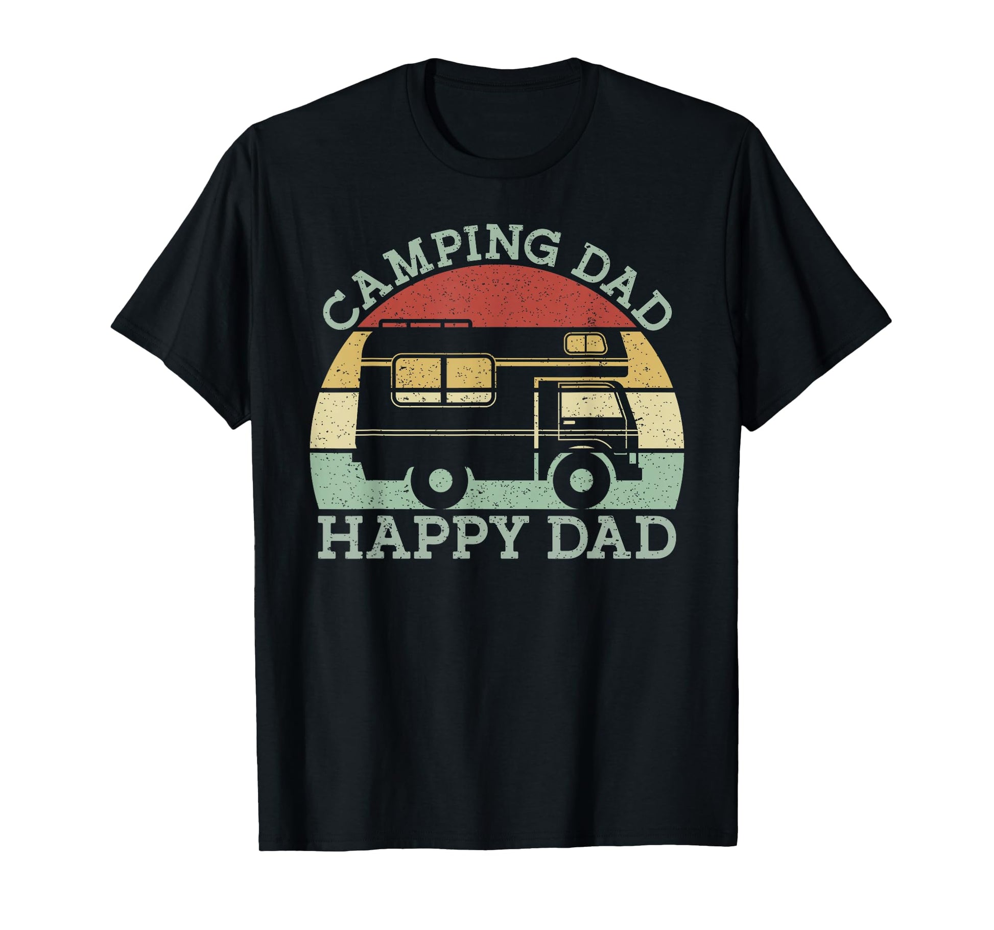 Camping Dad Happy Dad Motorhome Campervan T-Shirt - Graphic Print Unisex - T-Shirt, Sweatshirt, Hoodie