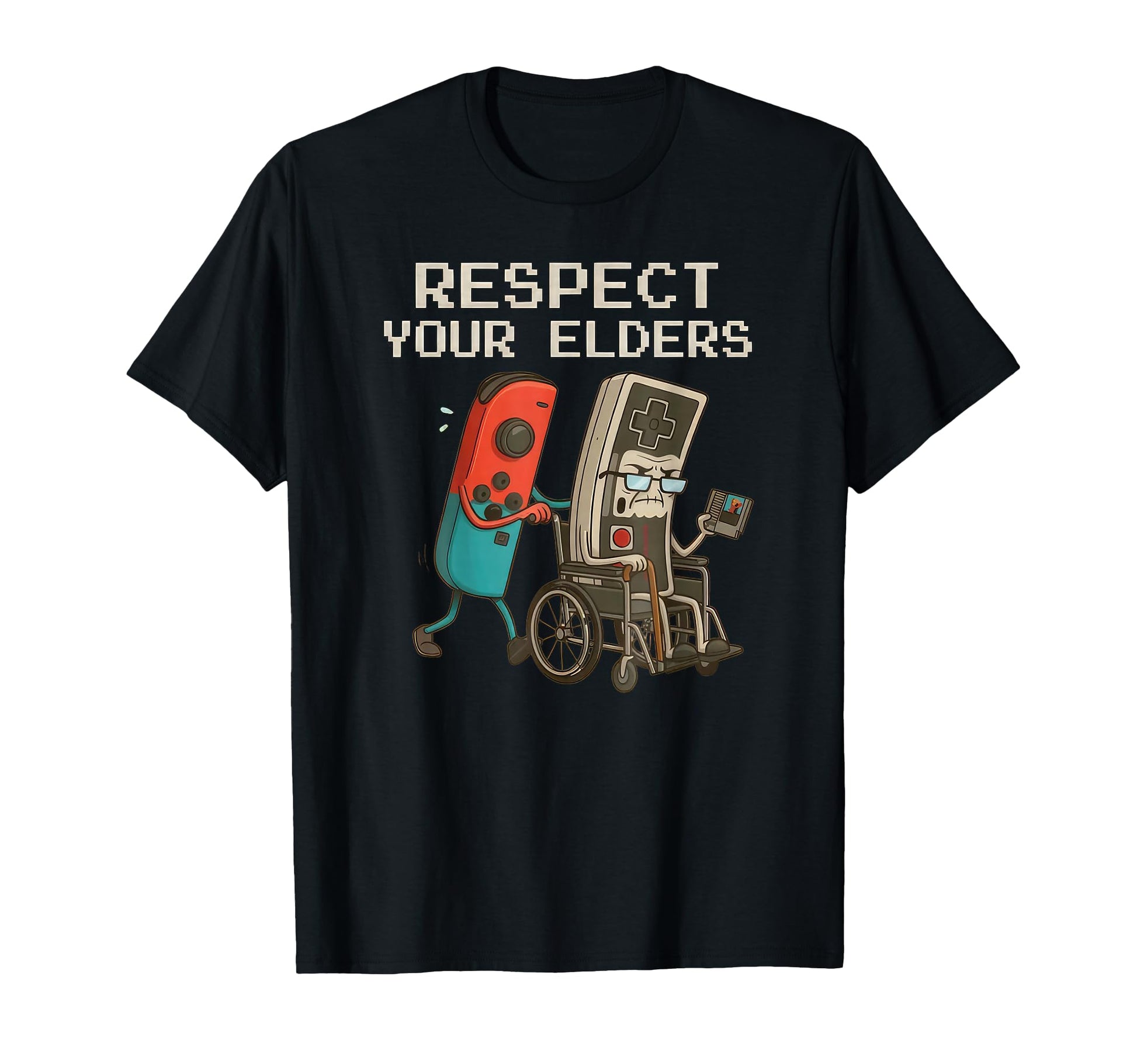 Respect Your Elders Gaming Control Funny T-Shirt - Streetwear Style Unisex - T-Shirt, Sweatshirt, Hoodie