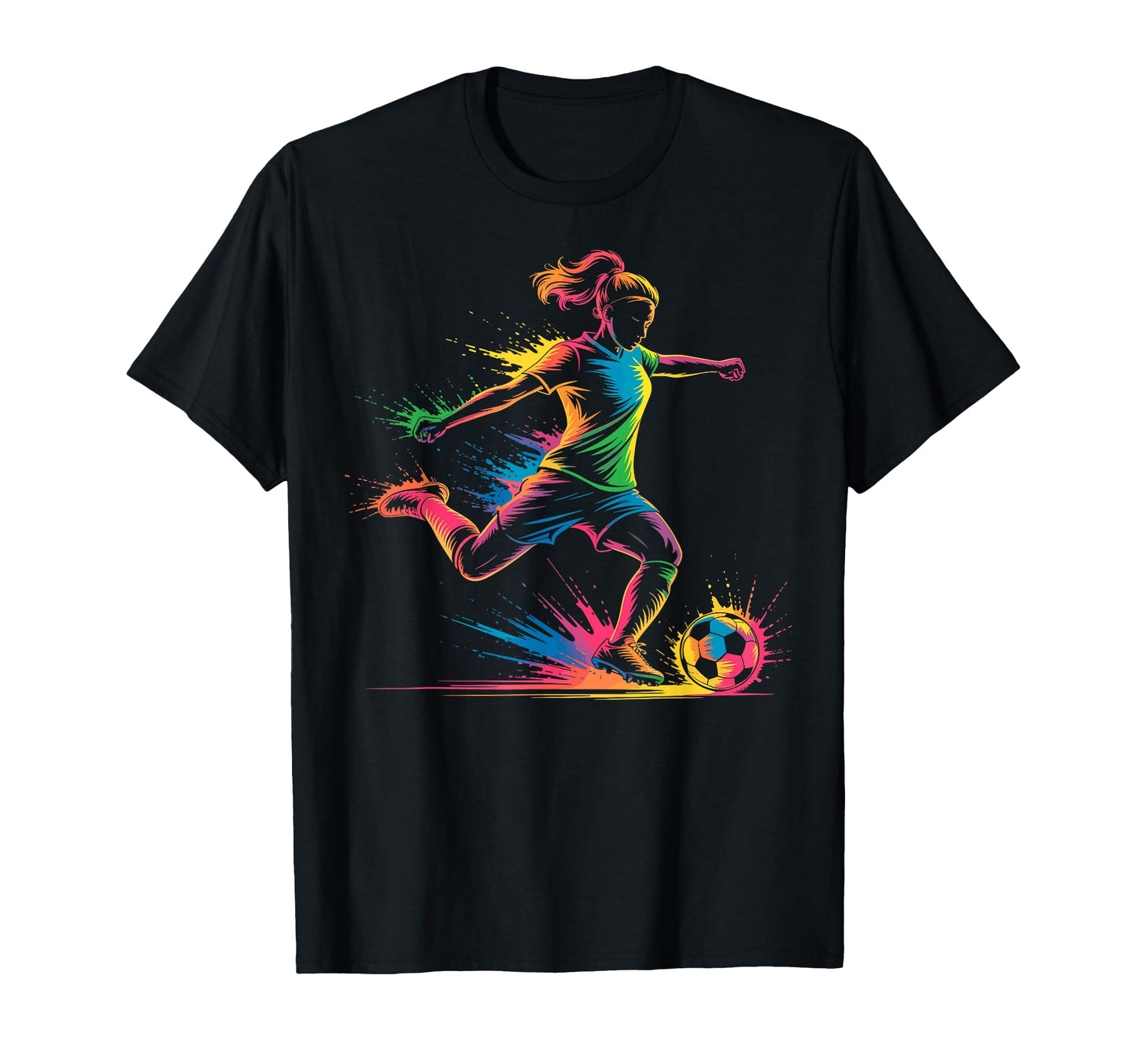 Colorful Funny Soccer Player Fan Dad T-Shirt - Novelty Apparel Men Women - T-Shirt, Sweatshirt, Hoodie