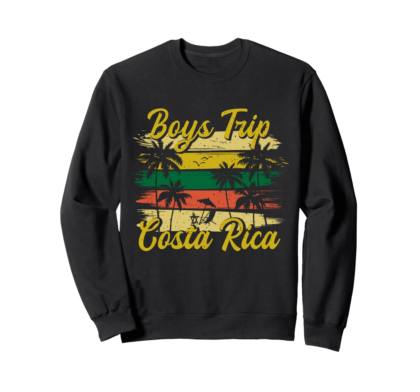 Costa Rica Guys Trip Mens Matching Sweatshirt - Custom Art Print Men Women - T-Shirt, Sweatshirt, Hoodie